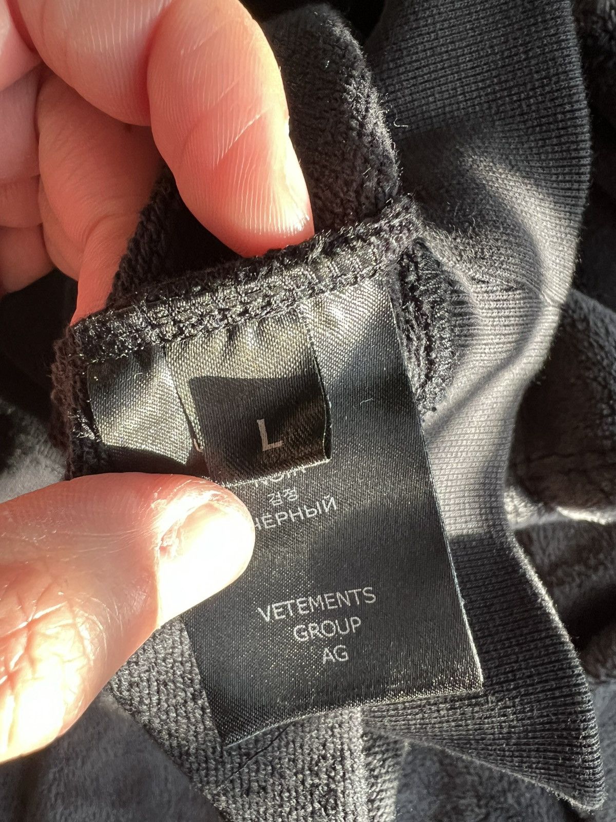 Vetements Double Anarchy hoodie size L Size US L / EU 52-54 / 3 - 9 Thumbnail