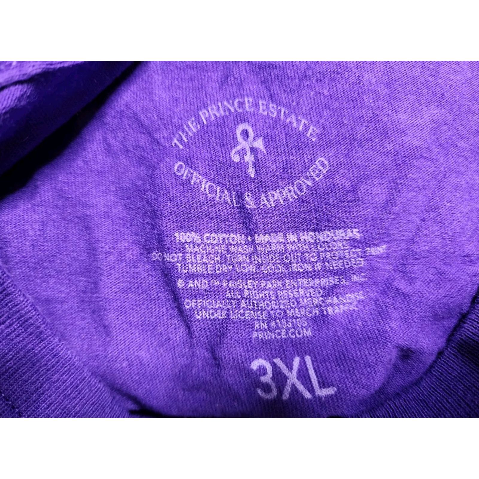 Prince VINTAGE Prince Prince Purple Rain Licensed T Shirt Band Tee Mens 3XL Purple Cotton Crew Neck Short Sleeve Mens 3XL Band Tee Size US XXL / EU 58 / 5 - 4 Thumbnail