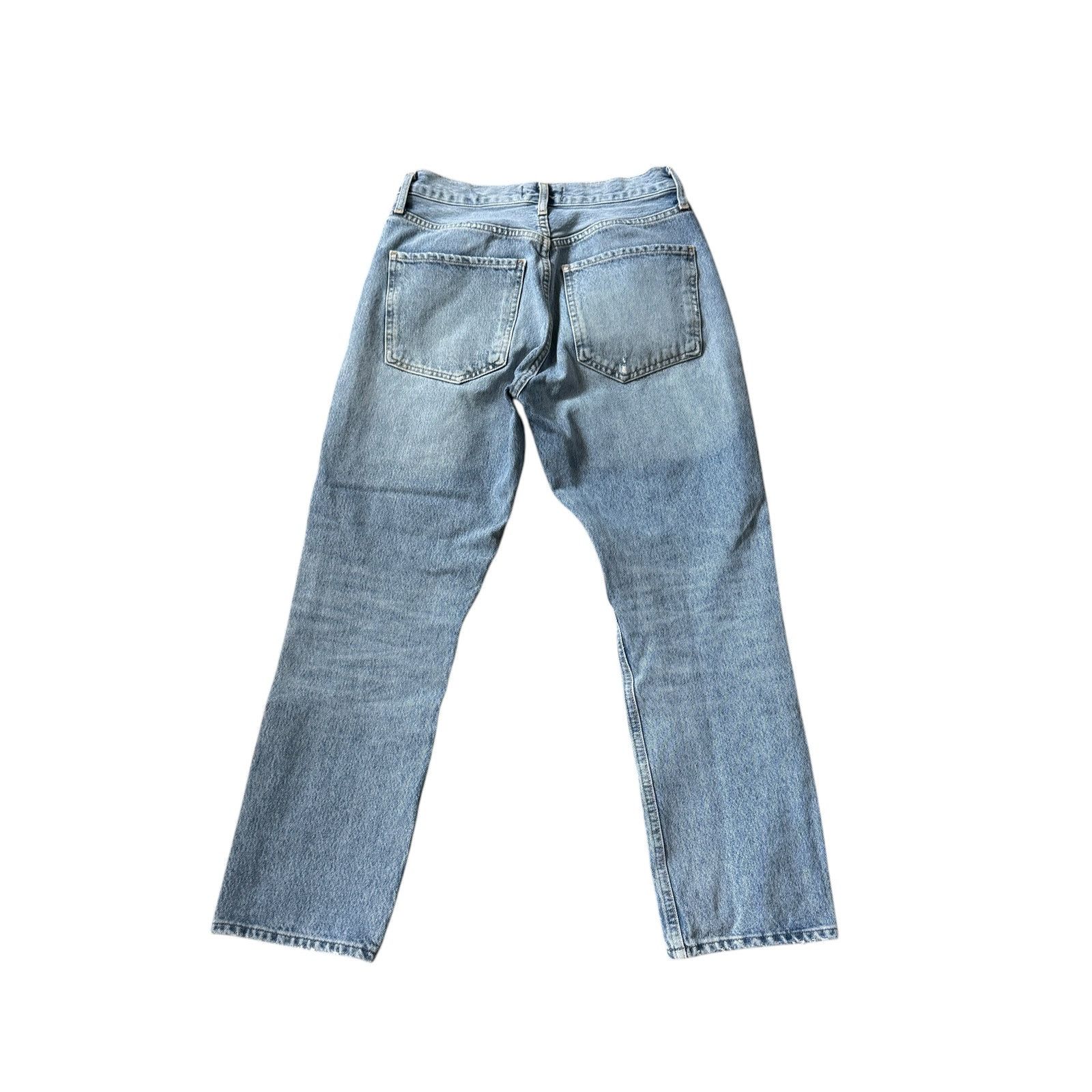 Agolde AGOLDE Riley High Rise Straight Crop Jean Endeavor Wash Size 25" / US 0 / IT 36 - 3 Thumbnail
