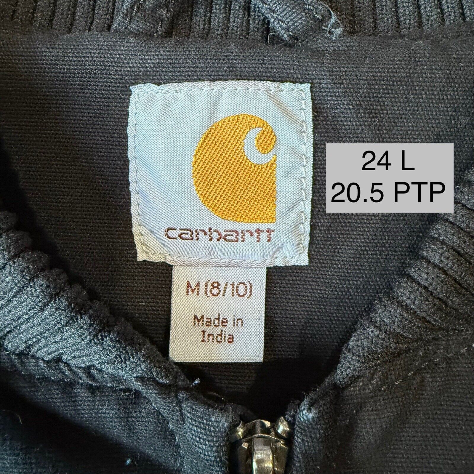 Carhartt Carhartt Bomber Jacket Women's Medium Black Full Zip Size M / US 6-8 / IT 42-44 - 8 Thumbnail