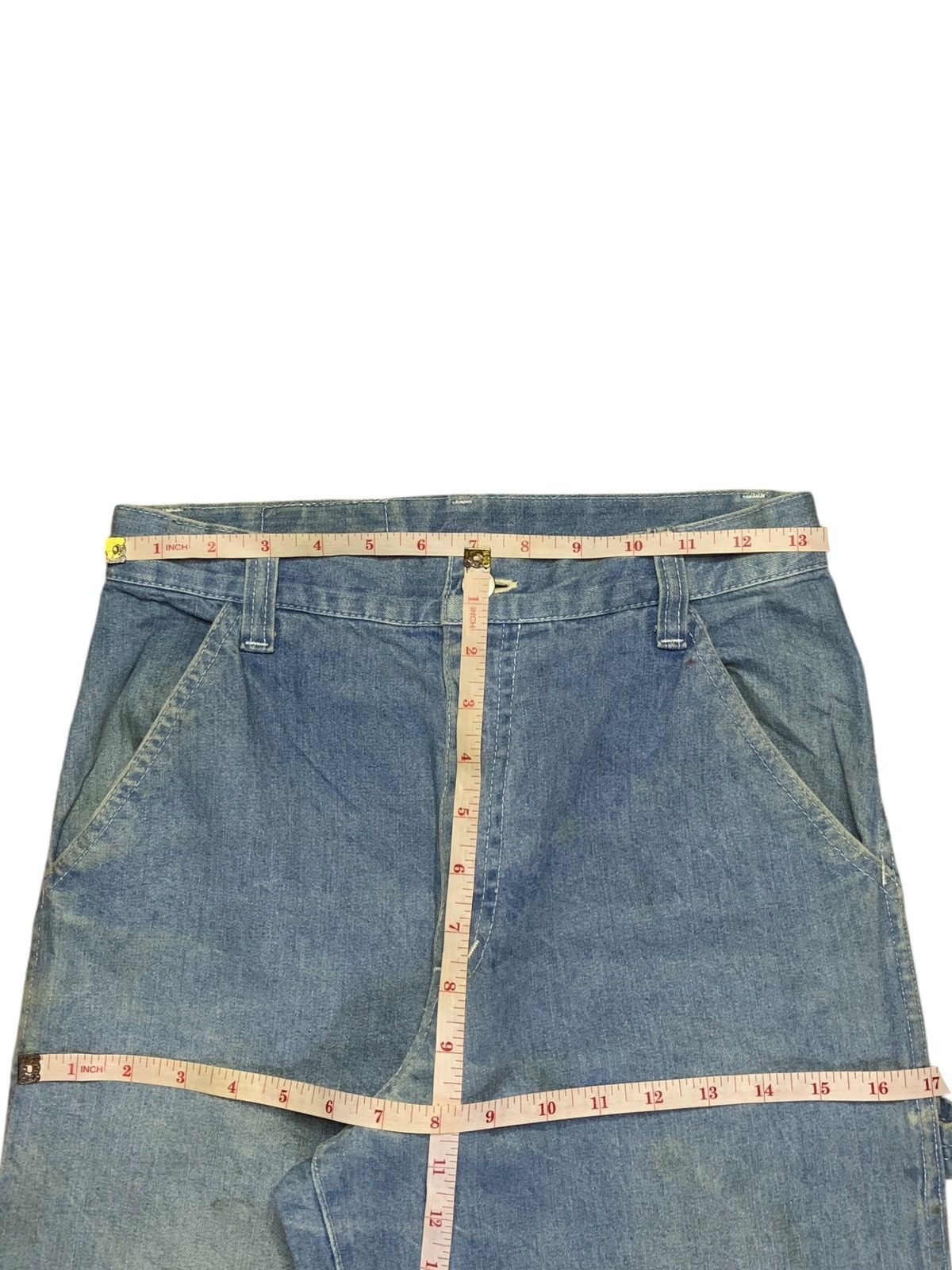Japanese Brand Vintage Japanese Brand Mud Wash Carpenter Baggy Jeans Size 27" / US 4 / IT 40 - 12 Thumbnail