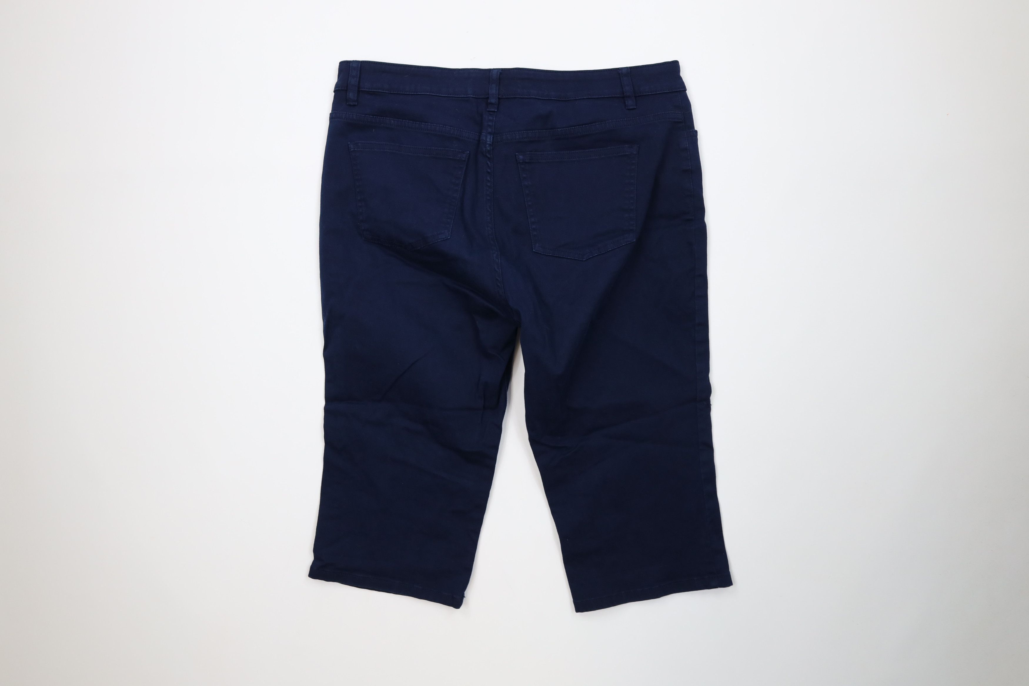 Chaps Vintage Y2K Chaps Stretch Chinos Capris Pants Navy Blue Size 34" / US 12 / IT 48 - 8 Thumbnail