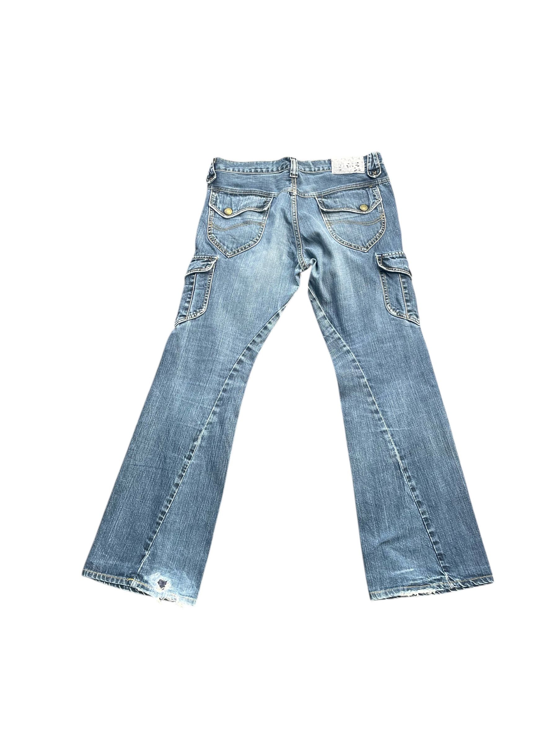Lee Lee Riders Flare Side Pocket Denim Size US 35 - 4 Thumbnail