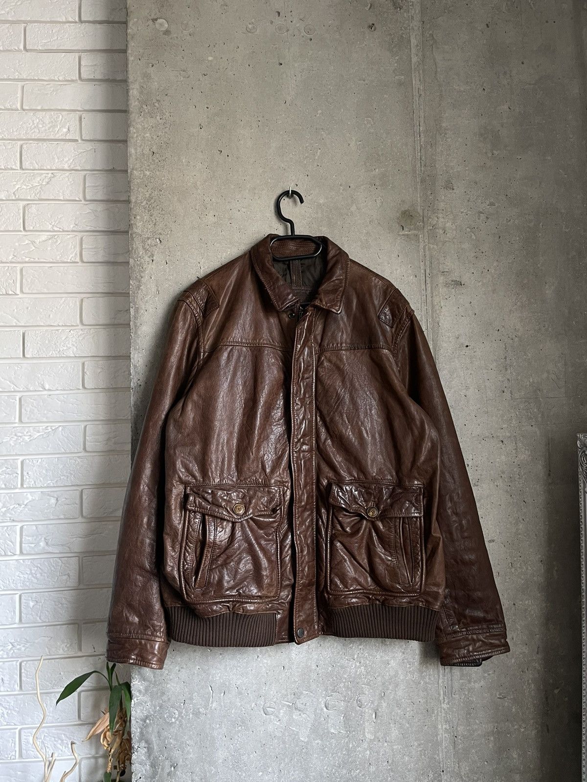 た*ど様 90s vintage A-2type leatherflight j 80s 90s 80年代 90年代 レザージャケット 茶色 ブラウン