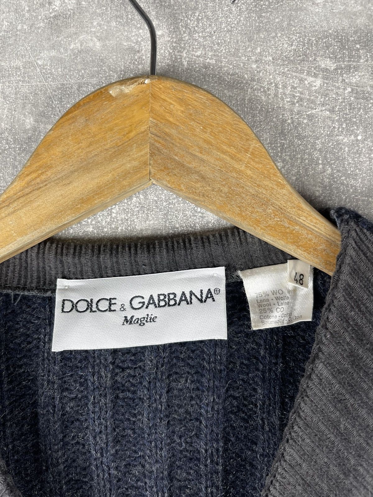 Dolce & Gabbana Dolce & Gabbana Maglie Late 90s Techno Knit Hybrid Jacket Size US M / EU 48-50 / 2 - 8 Thumbnail