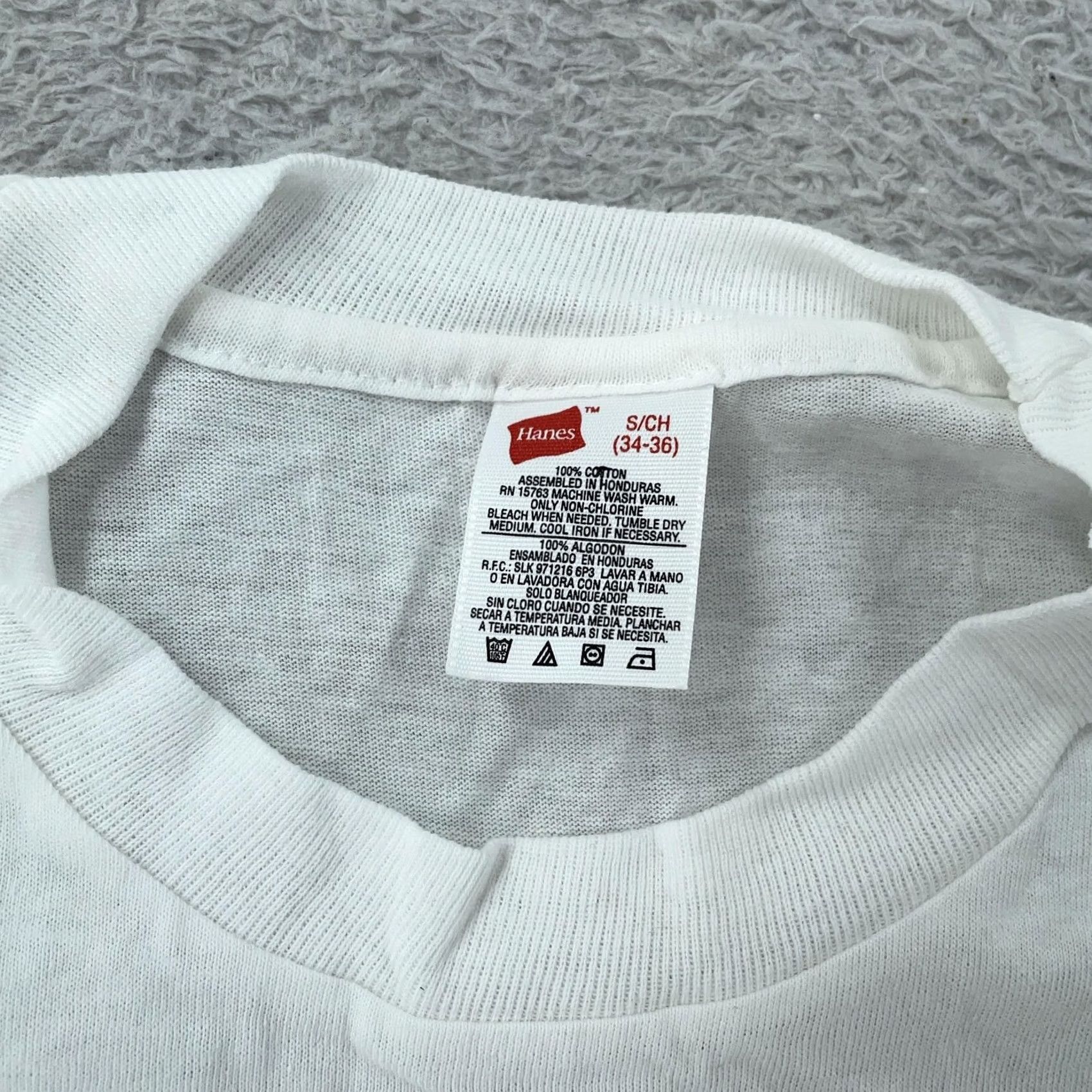 Hanes Vintage Hanes White Shirt Mens XS/S Crewneck Short Sleeve Cotton Basic Tee Size US XS / EU 42 / 0 - 8 Thumbnail