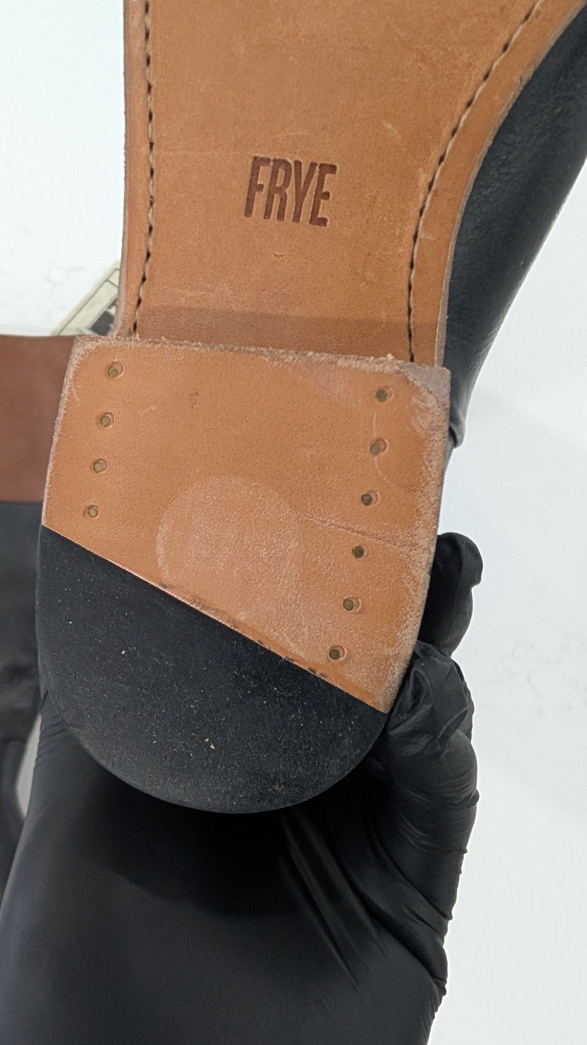 Frye Frye Melissa Belted Riding Boots Two-Tone Brown Leather Size US 10 / IT 40 - 8 Thumbnail