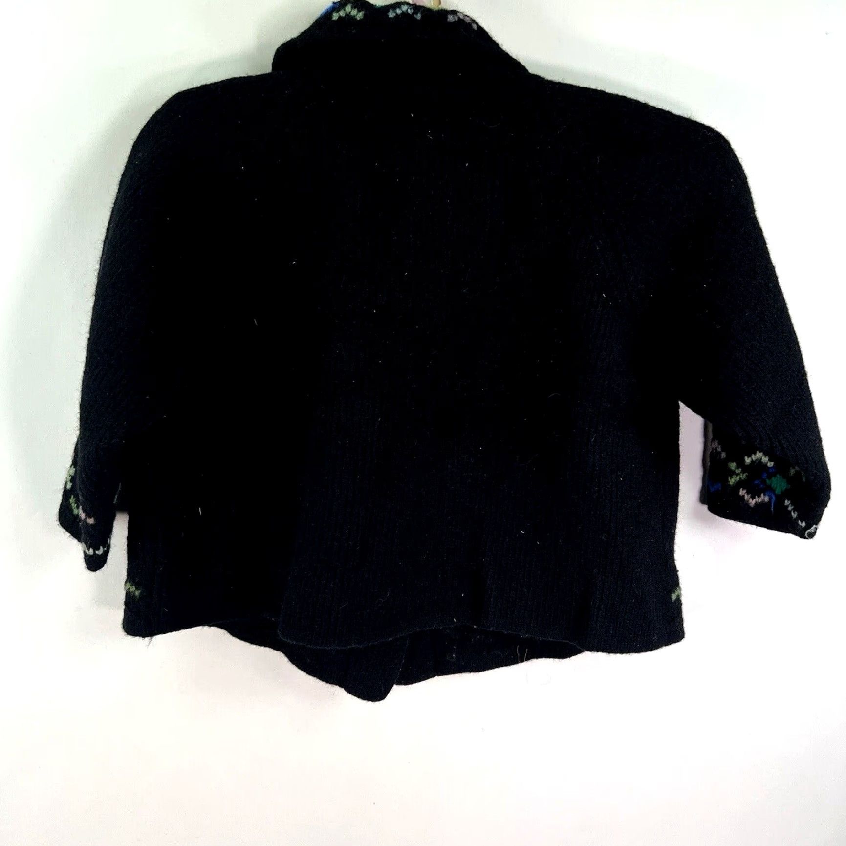 Vintage VINTAGE Dorce LeRoy Heavy Weight Thick Wool Cardigan Sweater Womens Size M Black Size M / US 6-8 / IT 42-44 - 7 Thumbnail