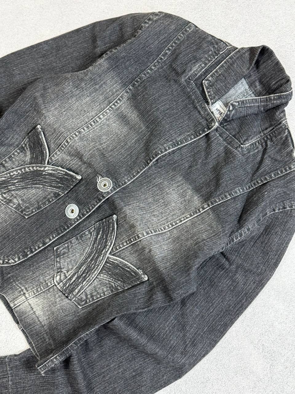 Japanese Brand Vintage 90s Denim Trucker Japan Style Archive Retro Jacket Size US XS / EU 42 / 0 - 10 Thumbnail