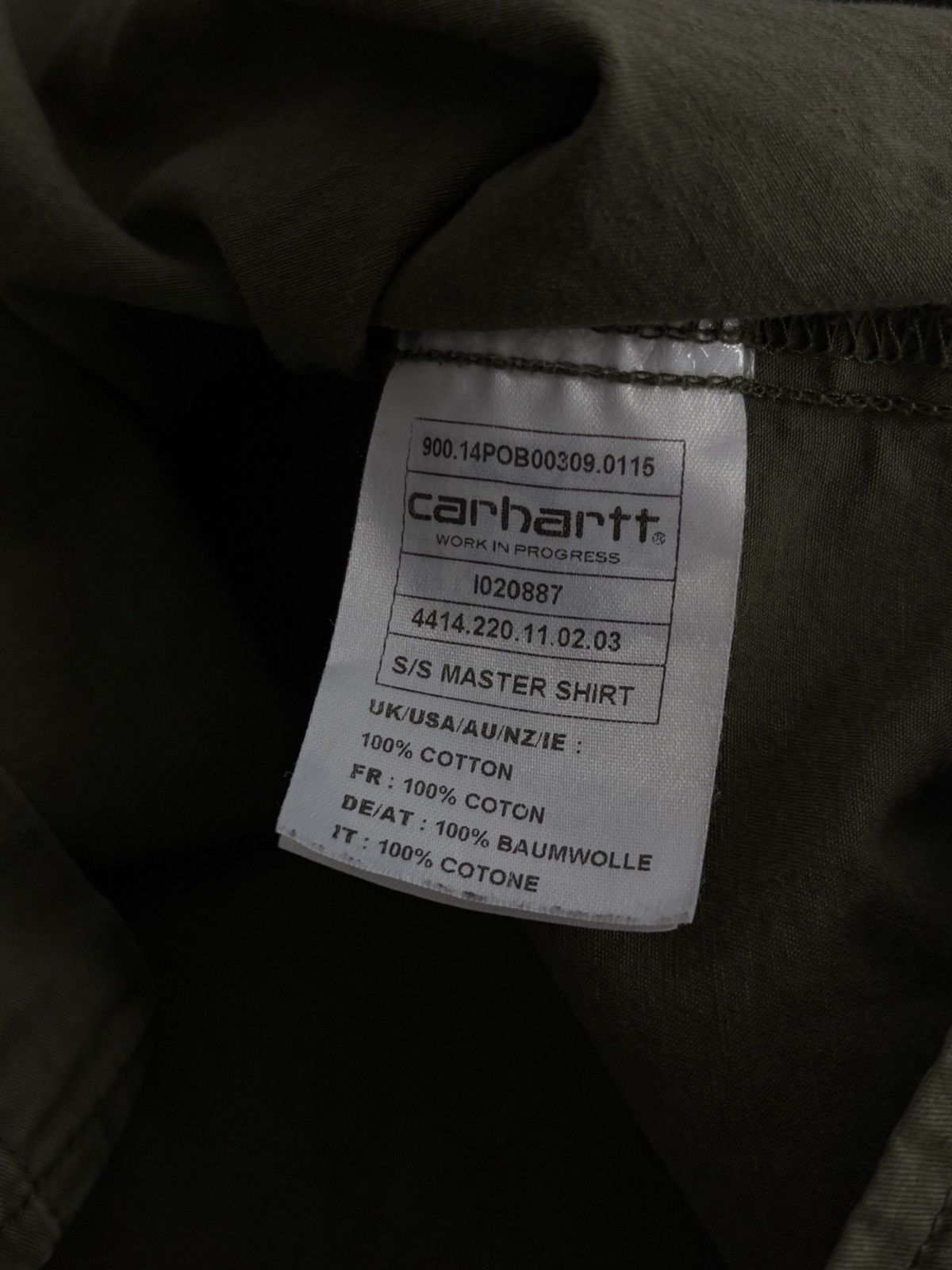 Carhartt Vintage Carhartt WIP Green S/S Master Shirt Size US XL / EU 56 / 4 - 11 Thumbnail