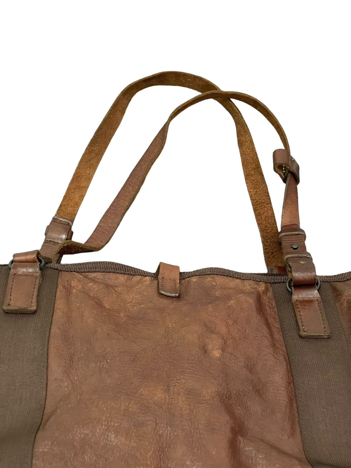 Japanese Brand Full Leather Patina Never Fade Tote Shoulder Bag 3🟩 Size ONE SIZE - 19 Thumbnail