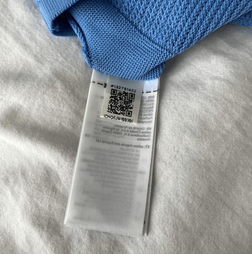 Adidas × Wales Bonner Wales Bonner Men's Blue and Cream Polo