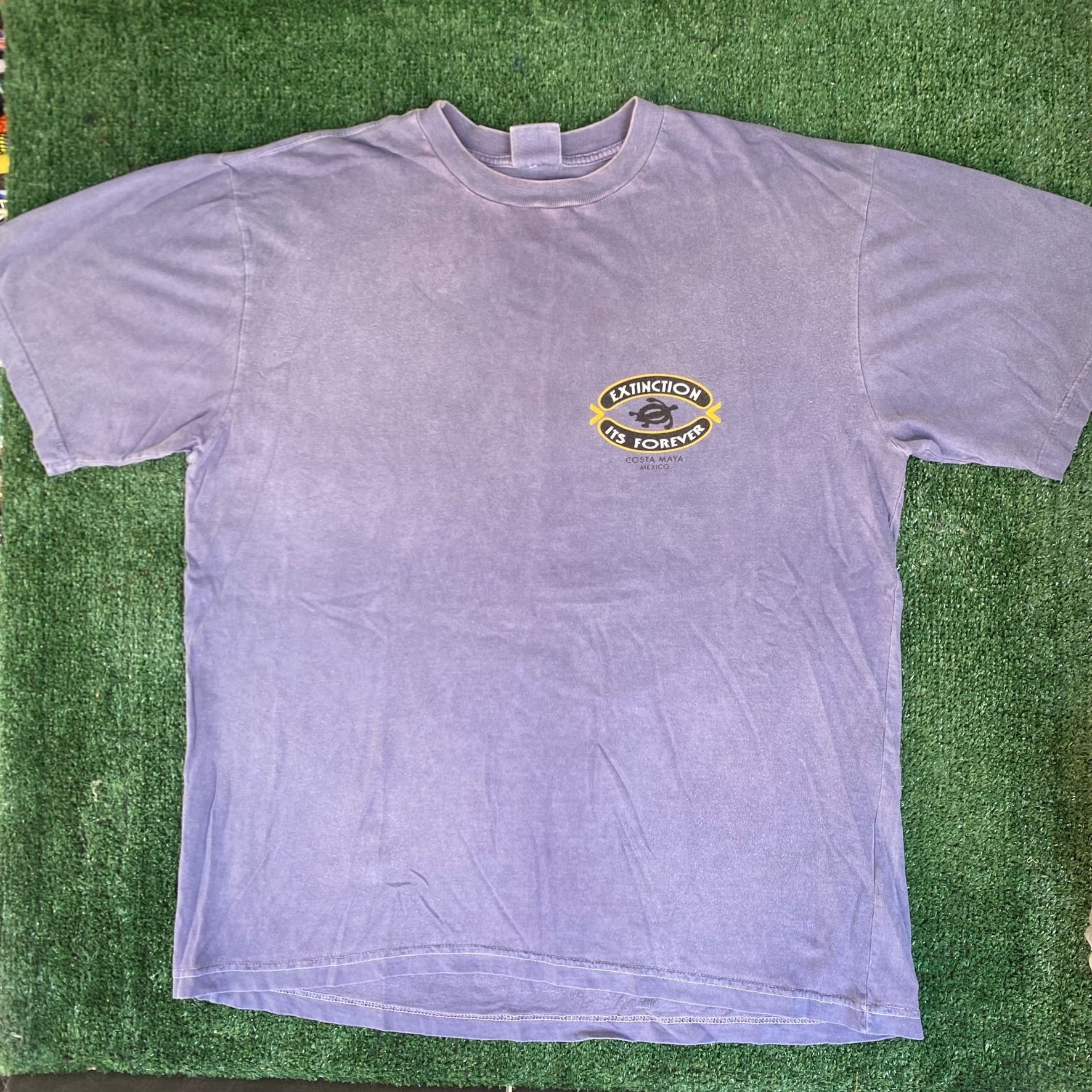 Vintage Vintage 90s Sea Turtle T-Shirt Nature Animal Wildlife Tee Size US XL / EU 56 / 4 - 4 Thumbnail