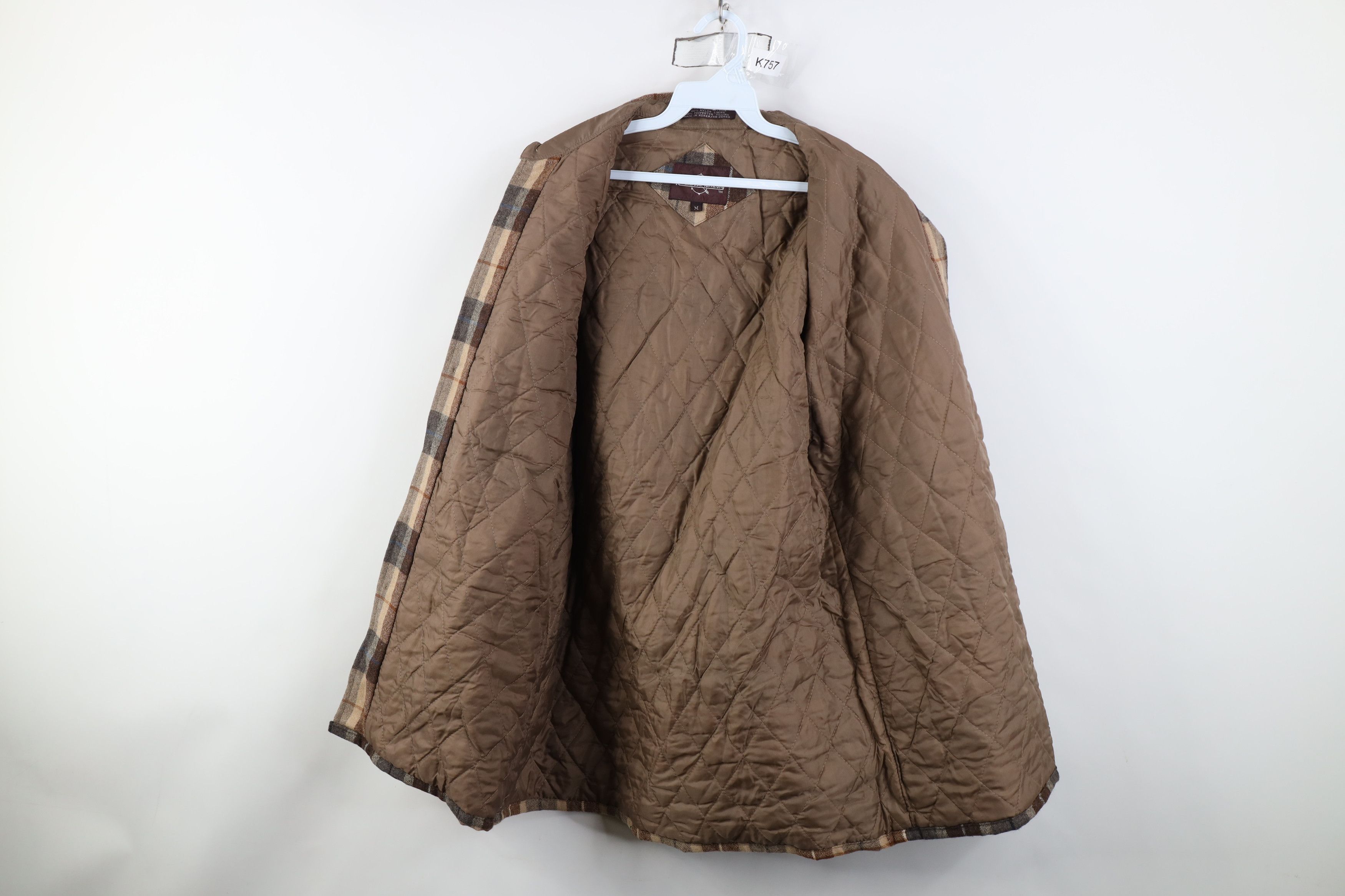 Vintage Vintage 70s Streetwear Wool Blend Quilted Shirt Jacket Plaid Size US M / EU 48-50 / 2 - 8 Thumbnail
