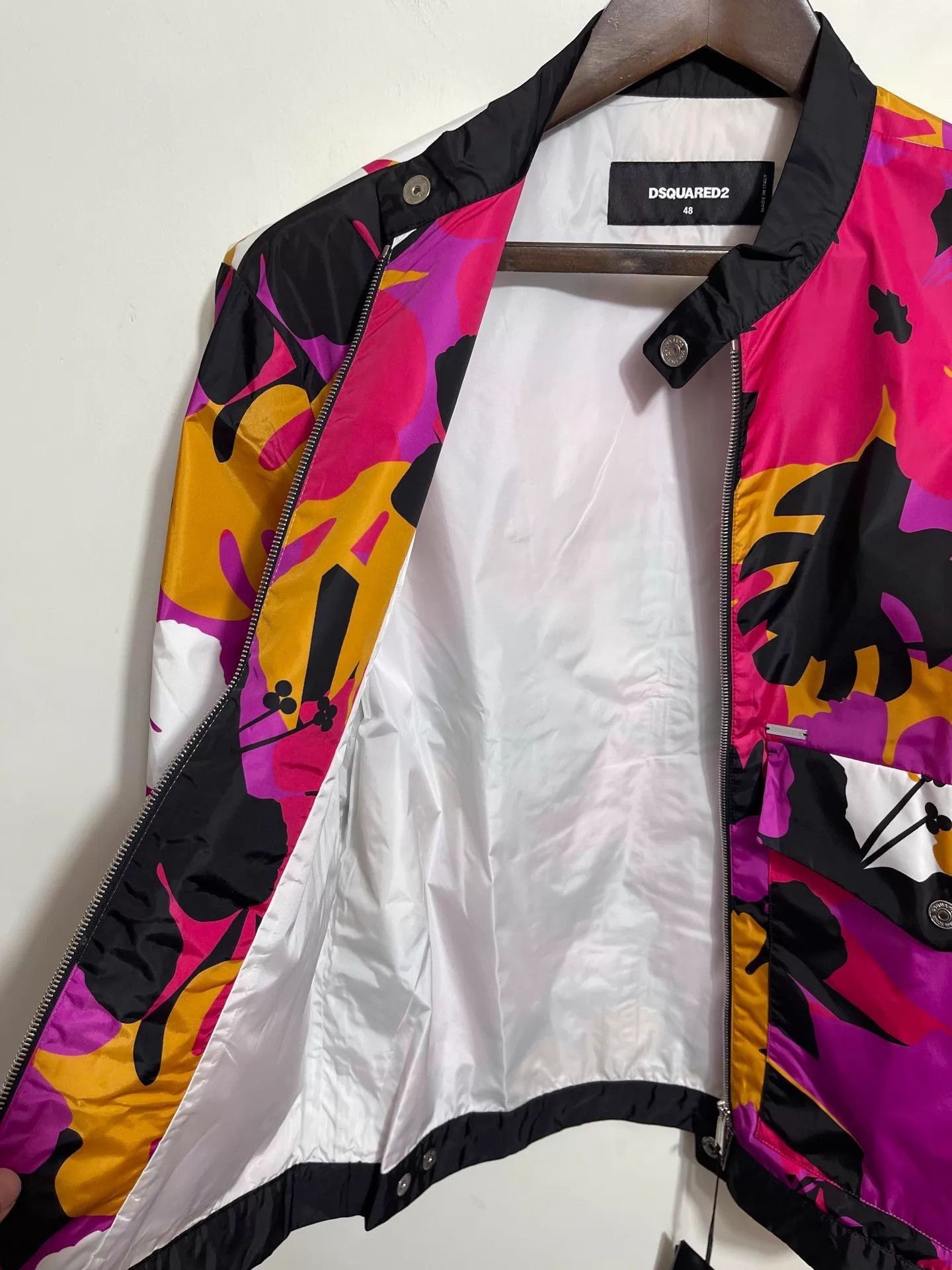 Dsquared2 Multi Color Floral Print Light Jacket Size US XXS / EU 40 - 6 Thumbnail