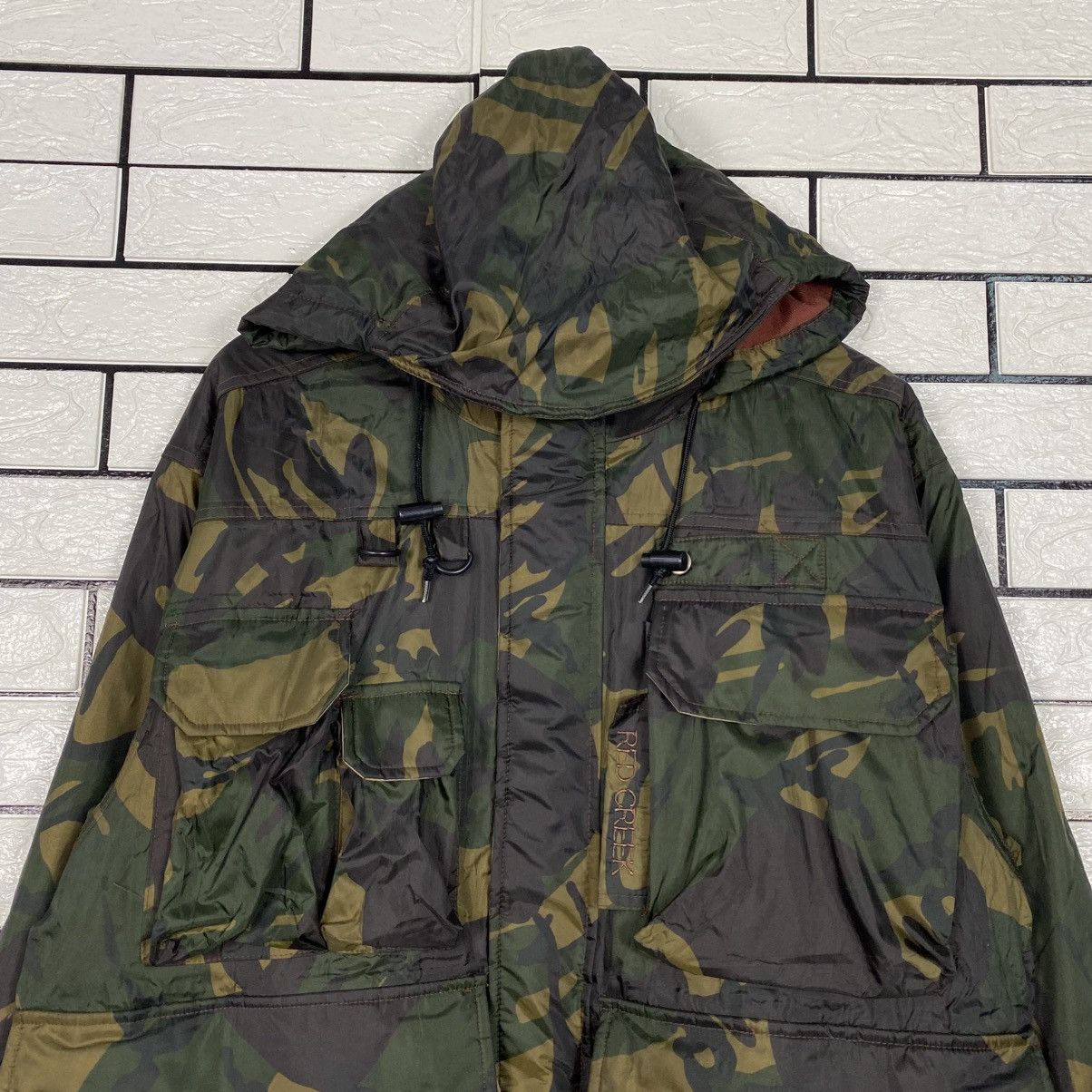 Japanese Brand 📌Red Creek Bomber Jacket Camouflage Blanket Insulated Size US M / EU 48-50 / 2 - 4 Thumbnail
