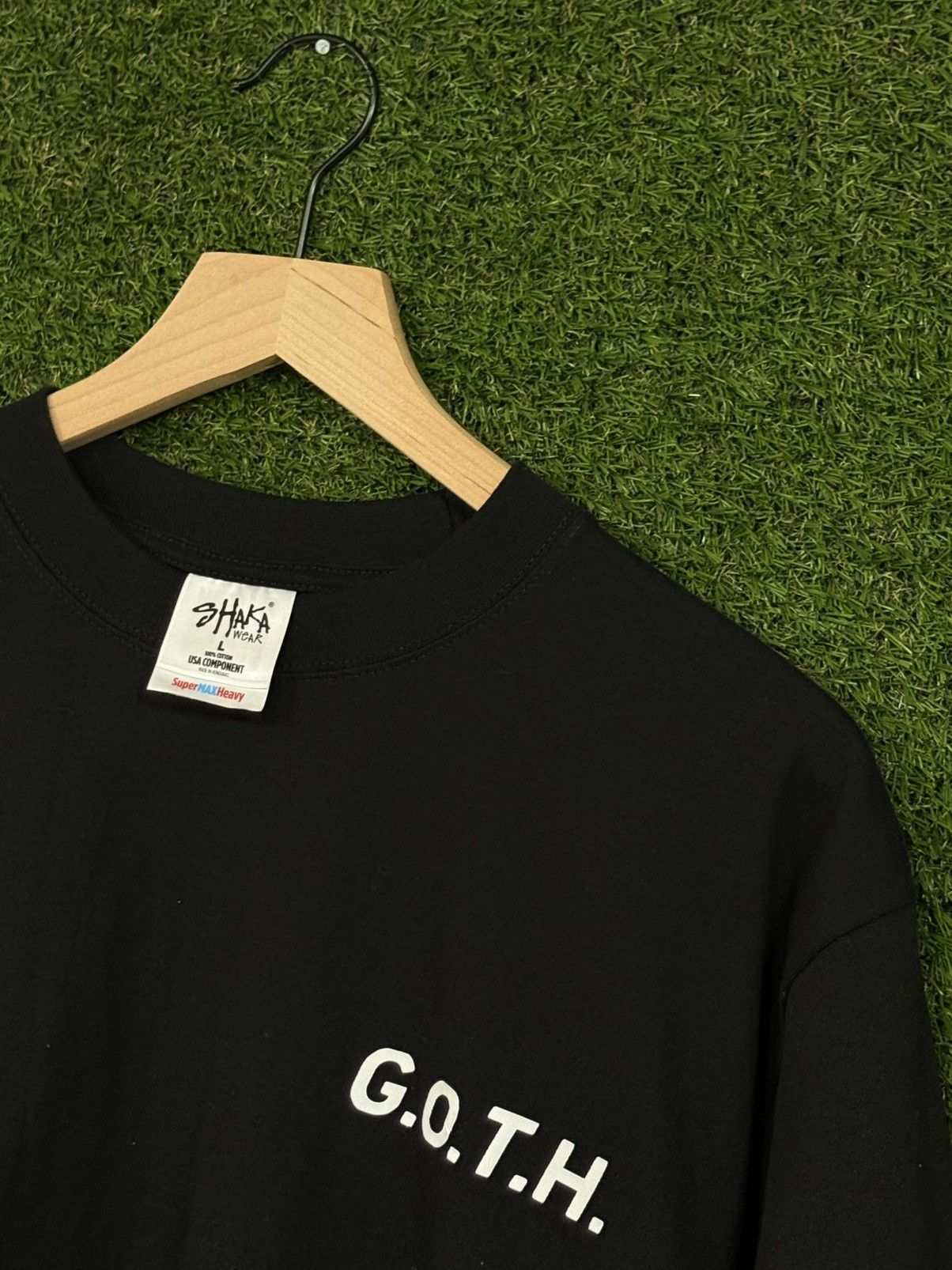 Other Shaka Wear GOTH Black Logo Emo Grunge Gothic Tee Large Size US L / EU 52-54 / 3 - 2 Thumbnail