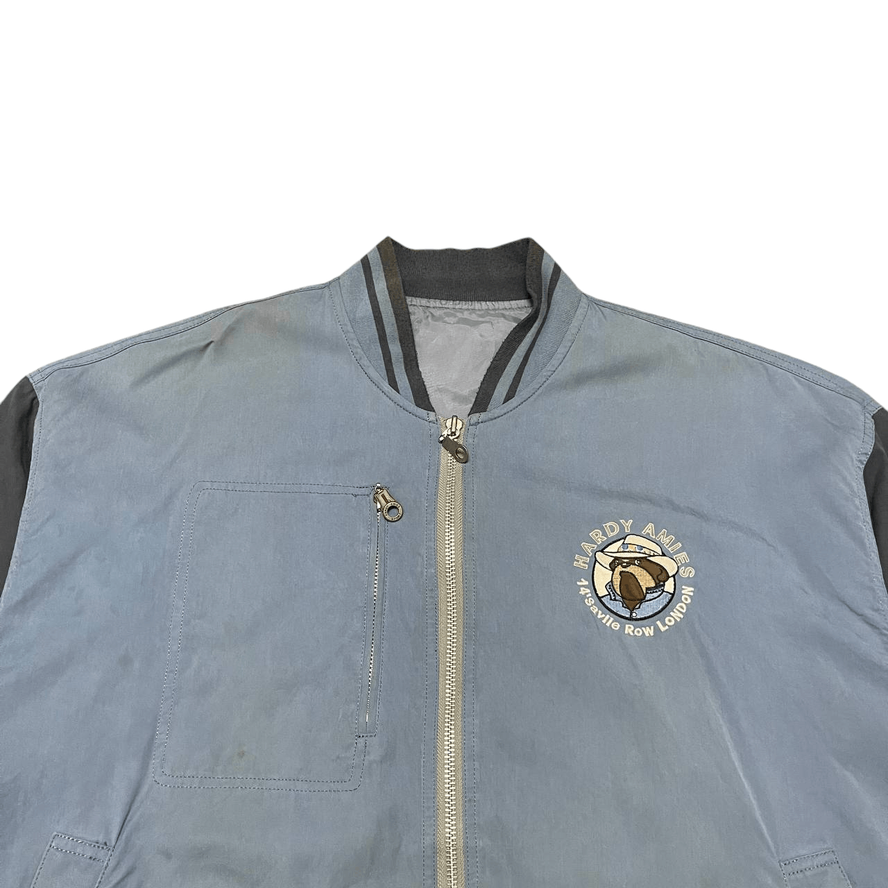 Hardy Amies Vintage Hardy Amies Sports Bomber Jacket Embroidery Size US XL / EU 56 / 4 - 4 Thumbnail