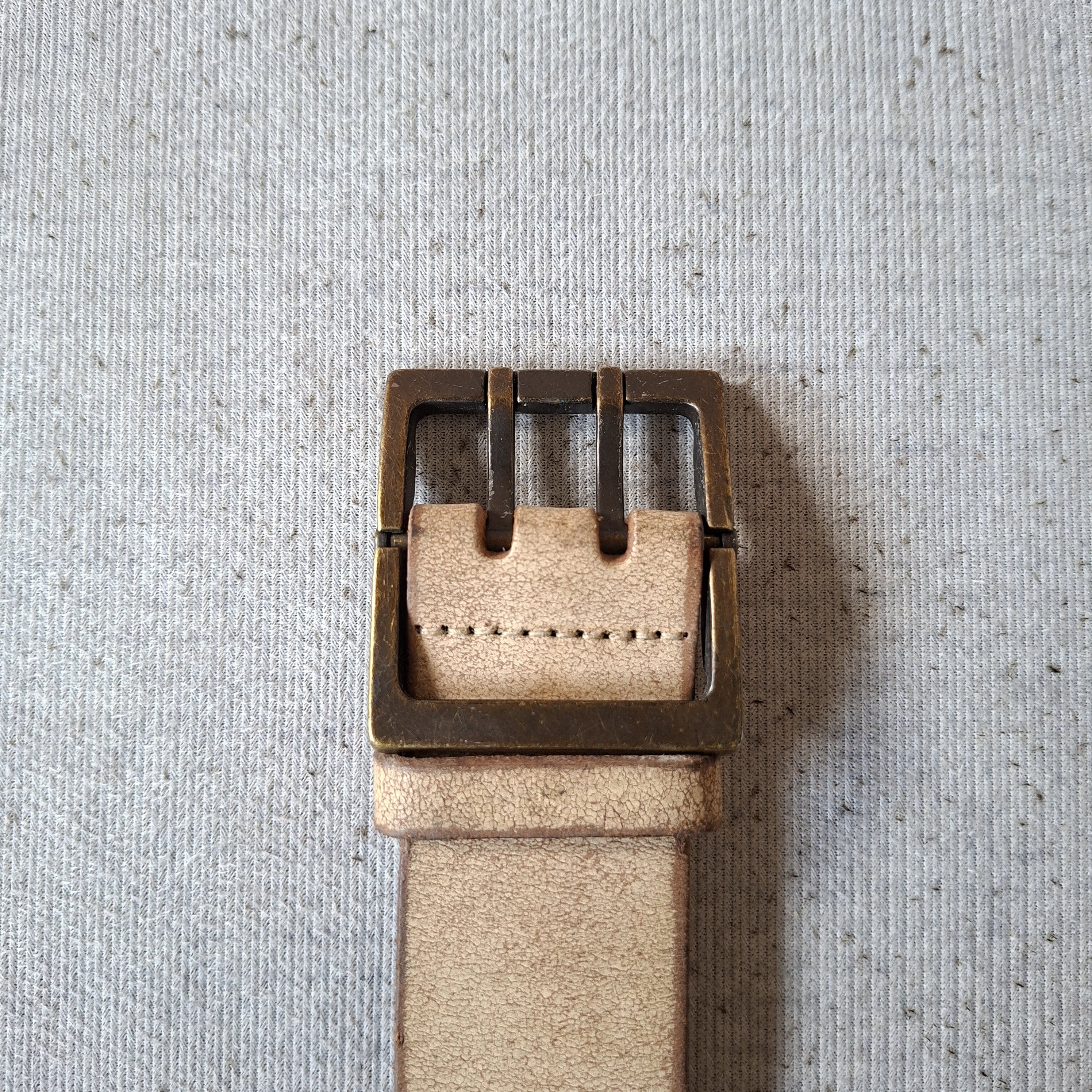 💥 Solid brass garrison stud punk rock eather belt
