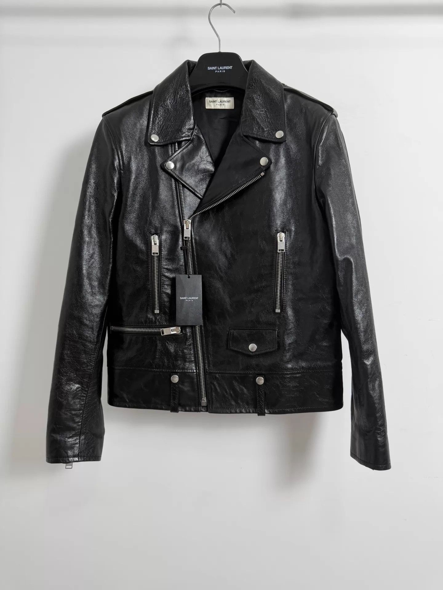 Saint Laurent Paris Saint Laurent Paris Back rhinestone leather