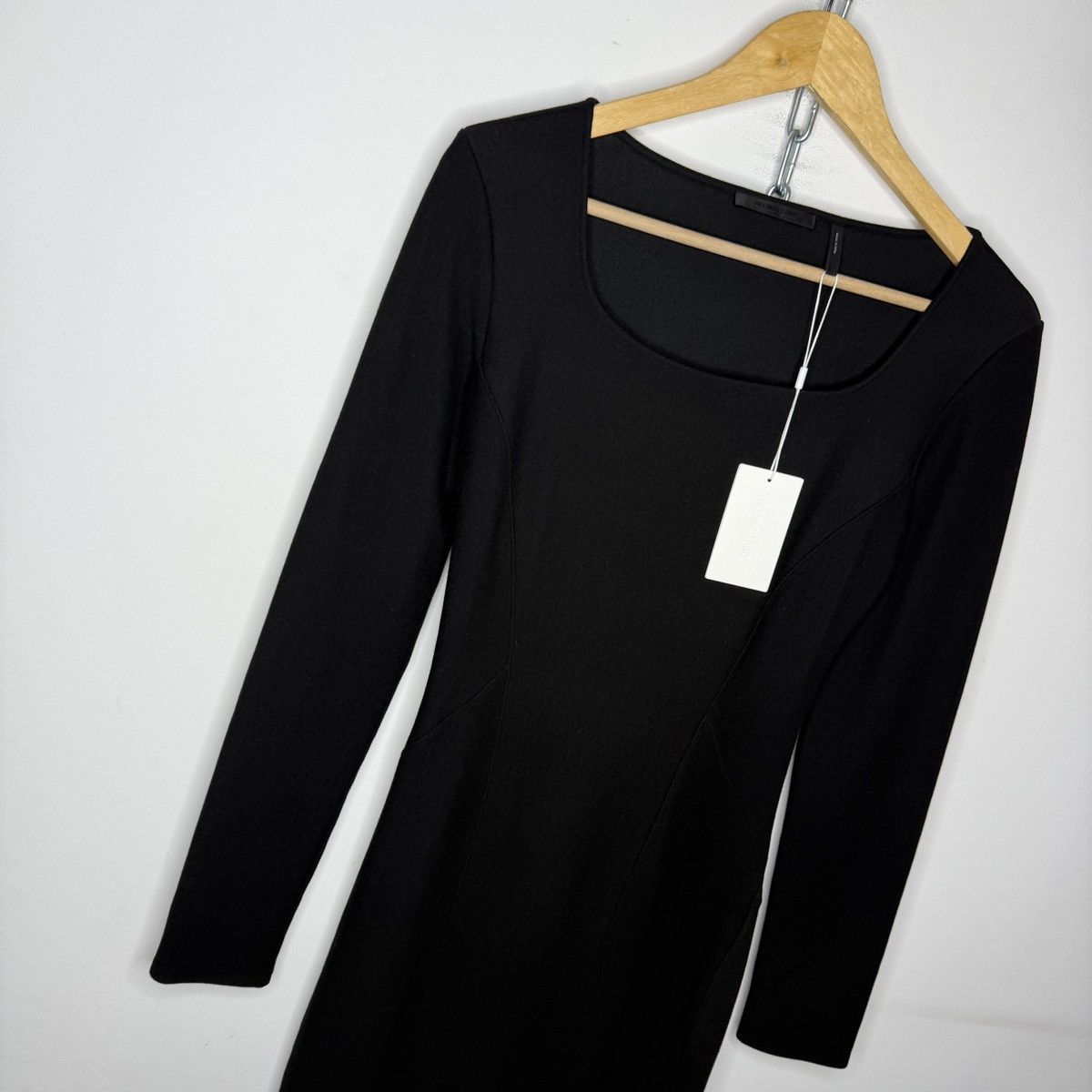 Helmut Lang Helmut Lang ladies avant-gard dress black Size L / US 10 / IT 46 - 3 Thumbnail