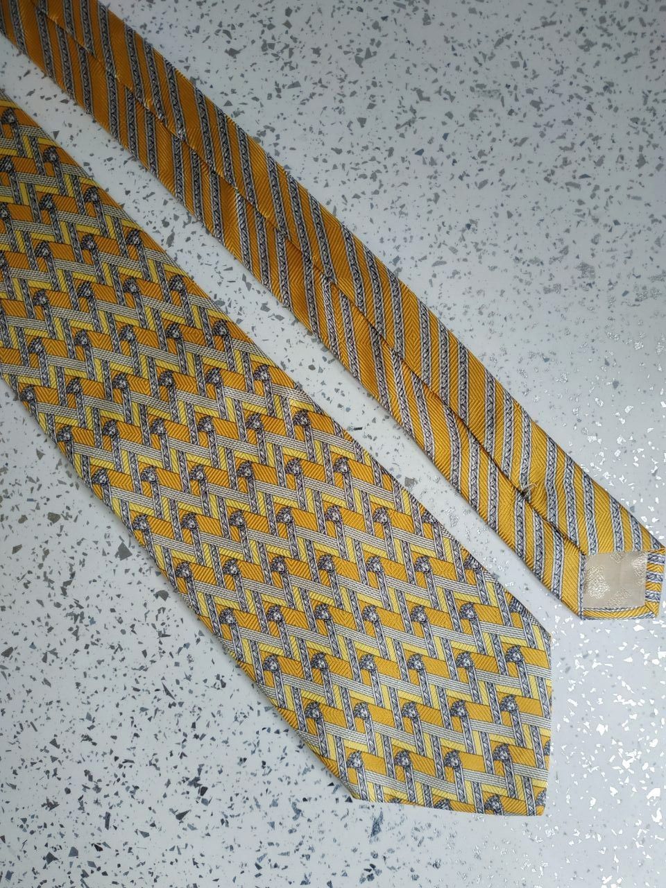 Versace Versace Monogram Medusa Logo Silk Tie Size ONE SIZE - 4 Thumbnail