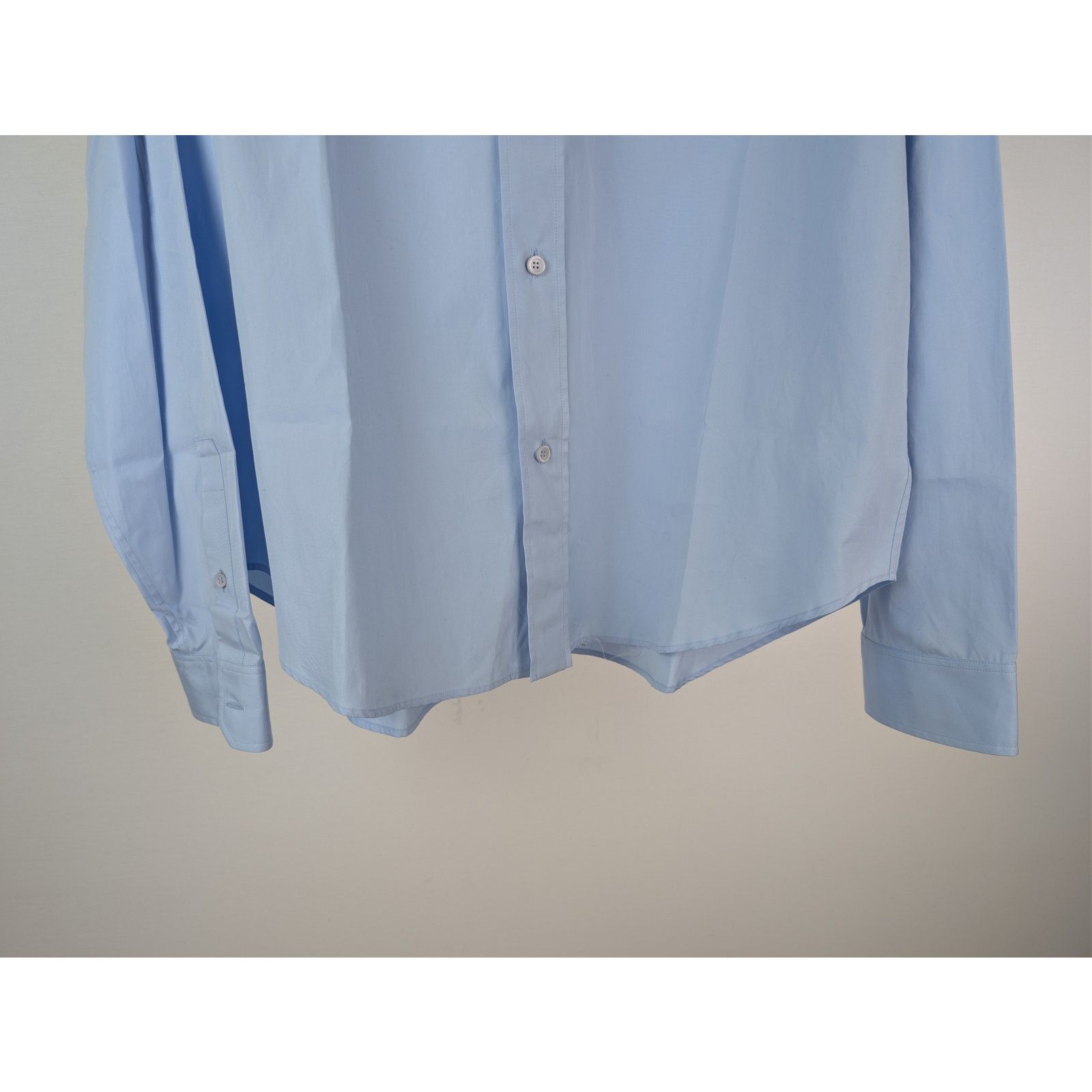 Loewe o1rshd1 Anagram Debossed Shirt in Light Blue Size US M / EU 48-50 / 2 - 4 Thumbnail