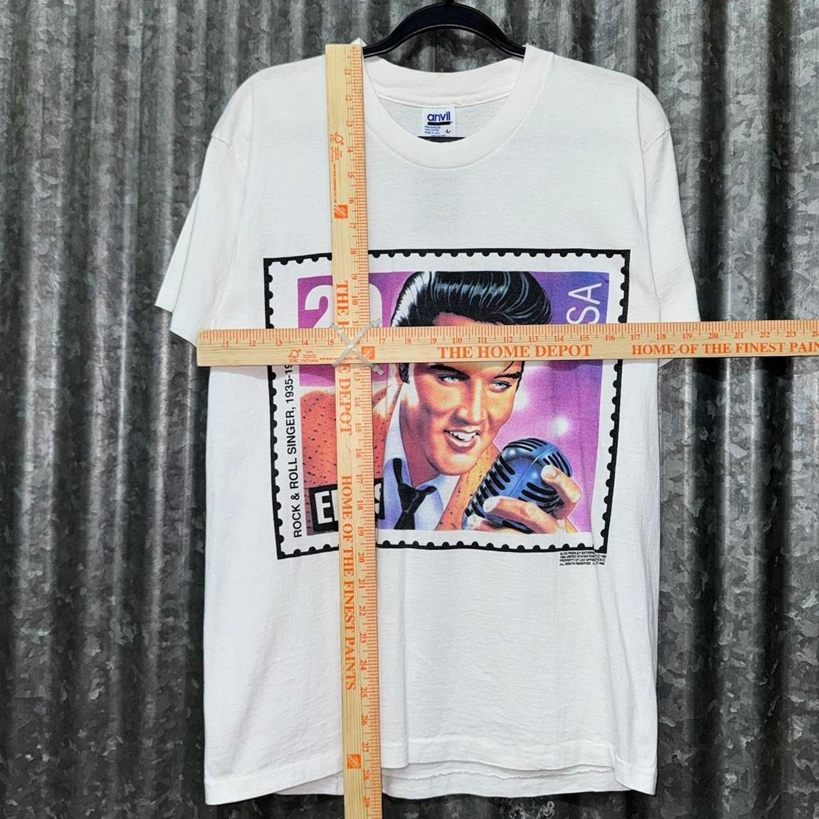 Anvil Vintage 90s elvis presley t-shirt Size US L / EU 52-54 / 3 - 2 Thumbnail