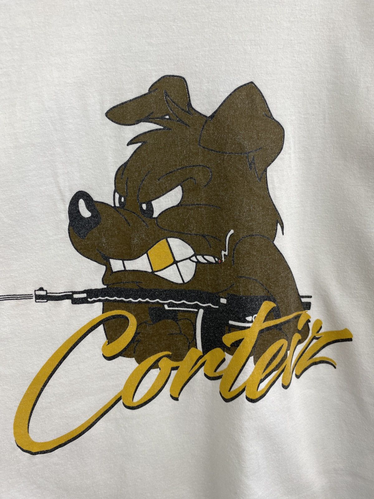 Corteiz 🇺🇸 Y2K Corteiz Dog Gun T-Shirt Rare Retro Hype Size US XL / EU 56 / 4 - 7 Thumbnail