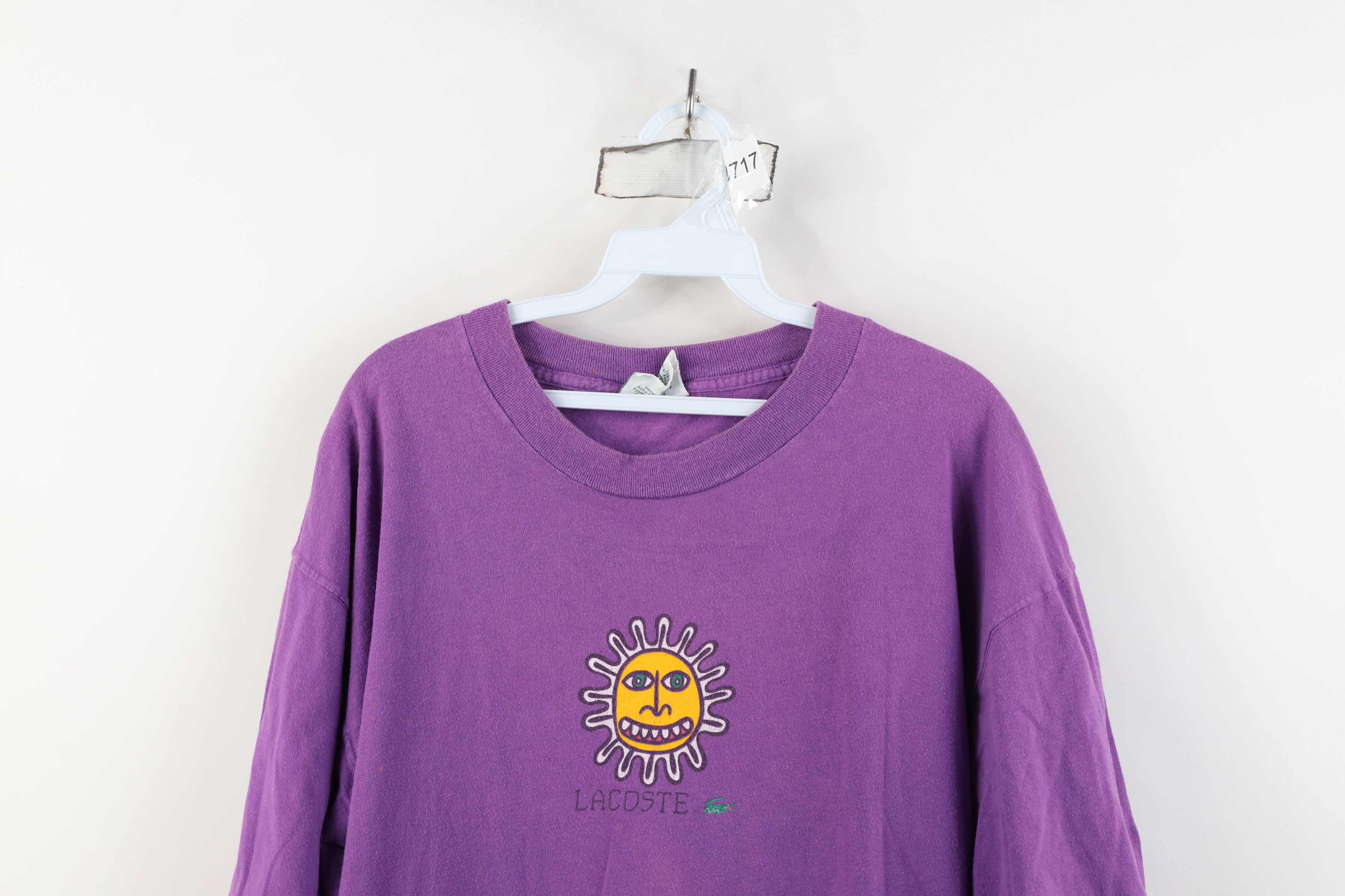 Lacoste Vintage 90s Izod Lacoste Sun Skateboard Baggy T-Shirt USA Size US L / EU 52-54 / 3 - 2 Thumbnail