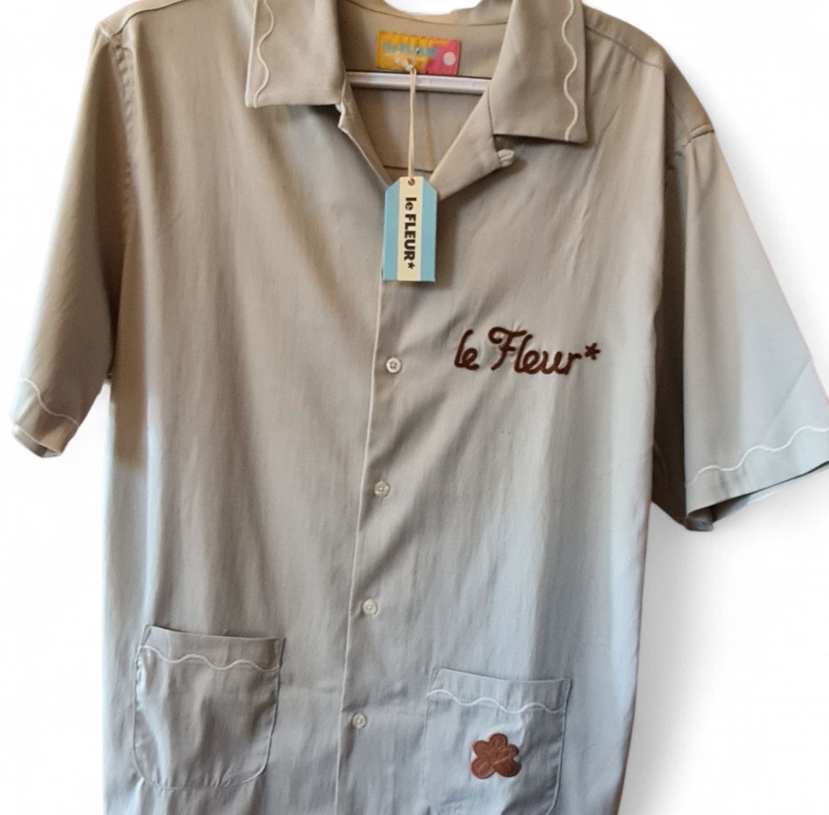 Golf le Fleur Golf Le Fleur Petalers embroidered twill shirt Size US M / EU 48-50 / 2 - 1 Thumbnail