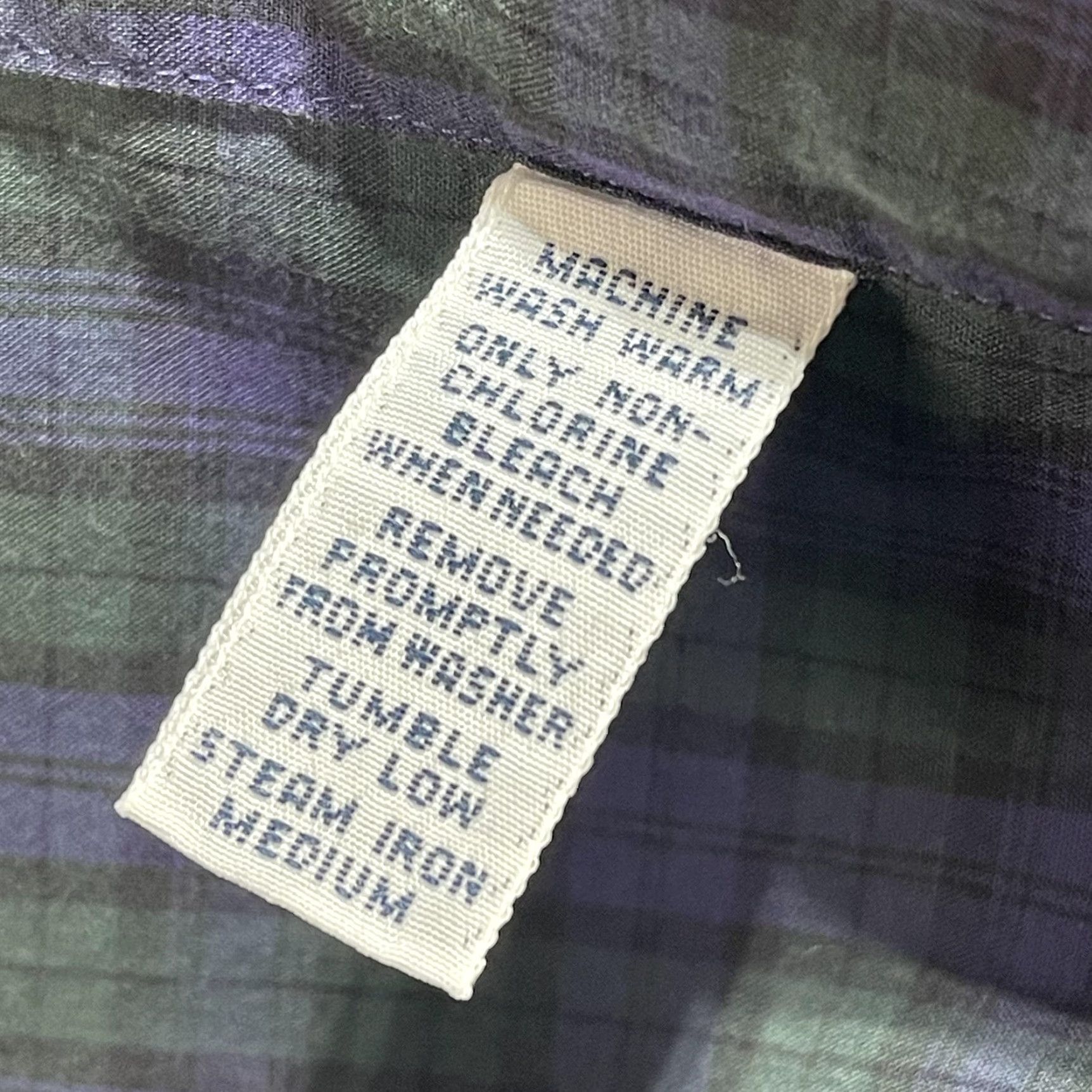 Ralph Lauren VINTAGE Ralph Lauren Shirt Mens XL Plaid Blake Button Down Long Sleeve Classic Dress Shirt Size 46R - 6 Thumbnail