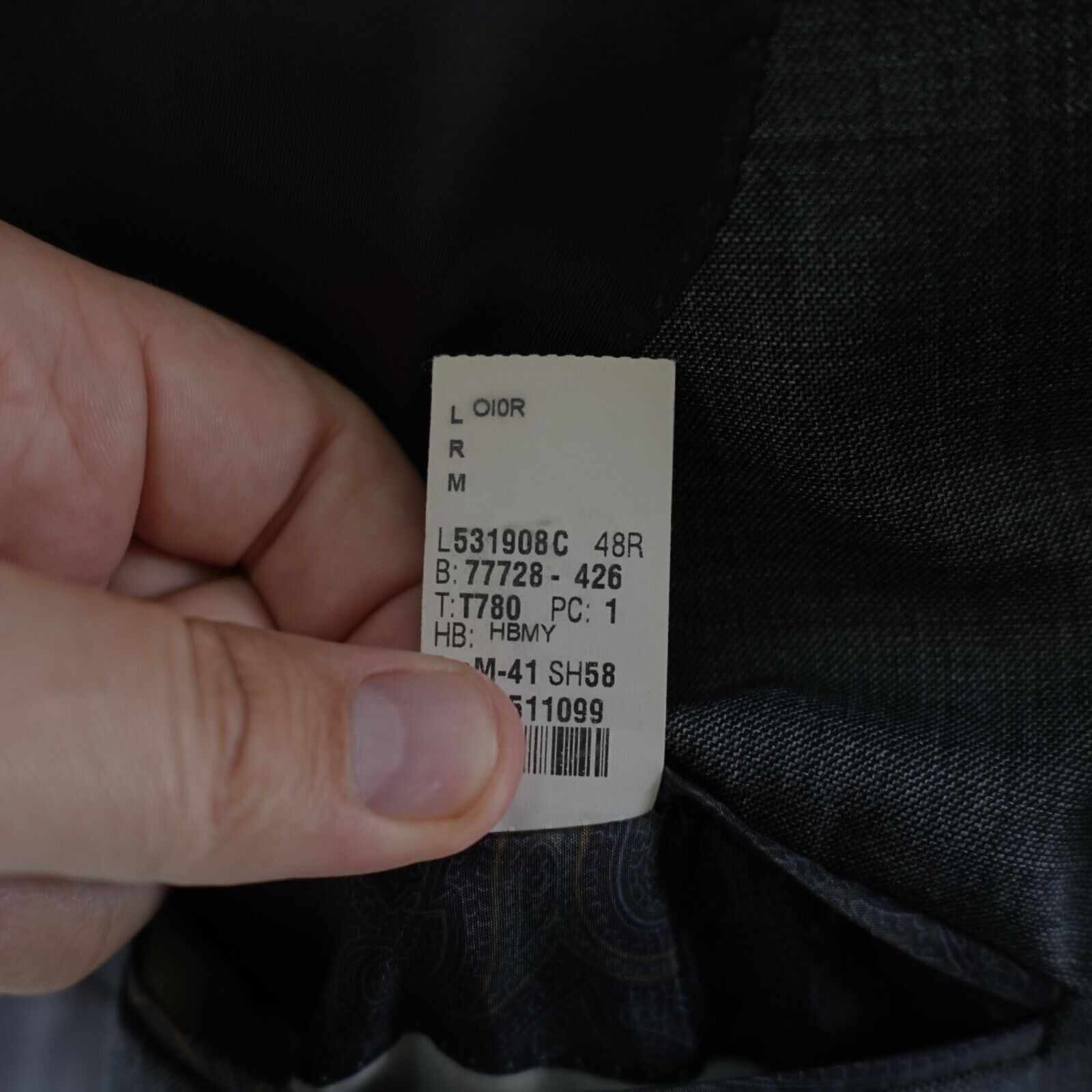 Lauren Ralph Lauren Lauren Ralph Lauren Wool Gray Sharskin 46R Blazer 2 Button T Size 46R - 10 Thumbnail