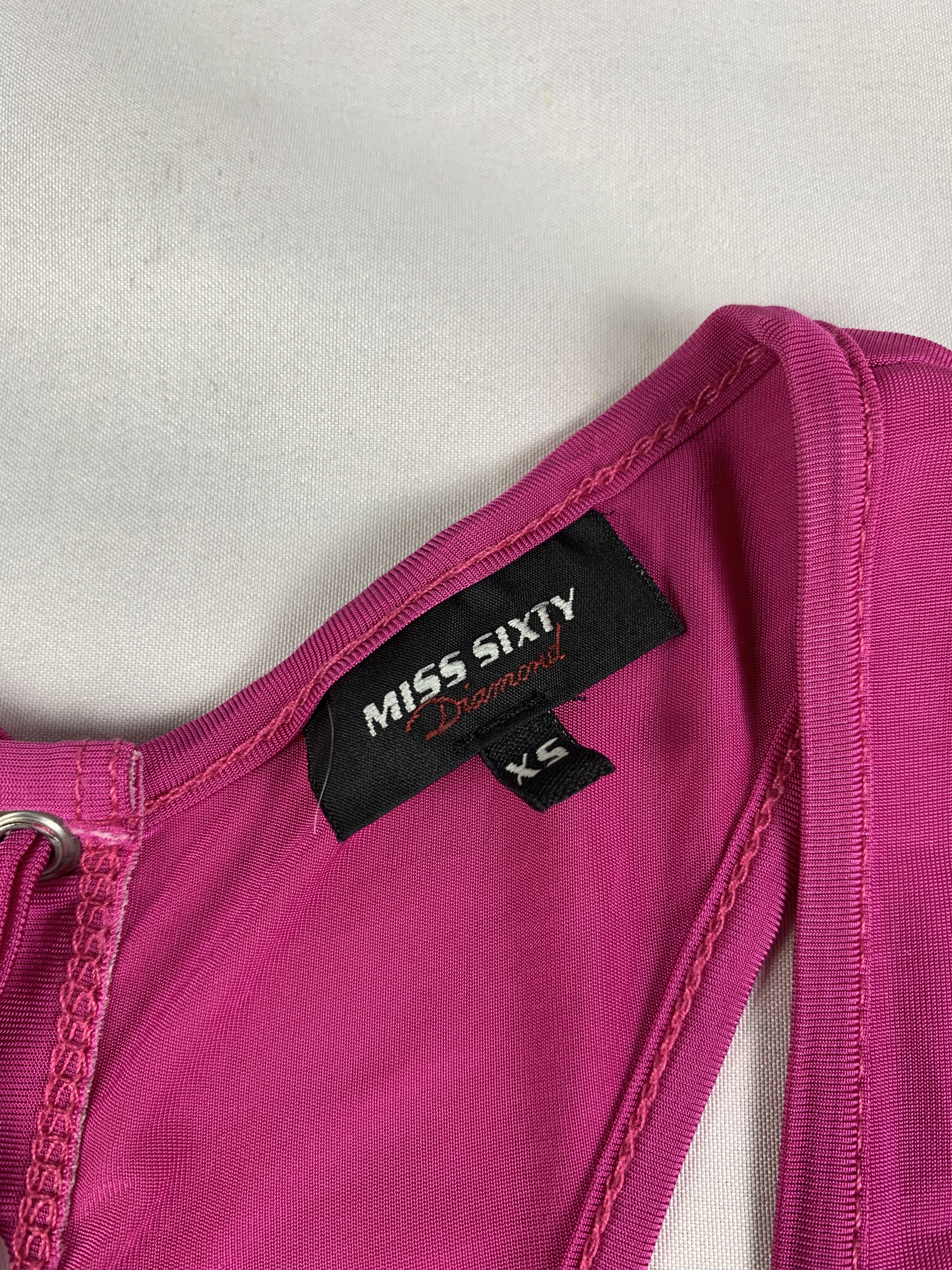 Miss Sixty Miss Sixty Pink Lace Printed Top (S) Size S / US 4 / IT 40 - 10 Thumbnail