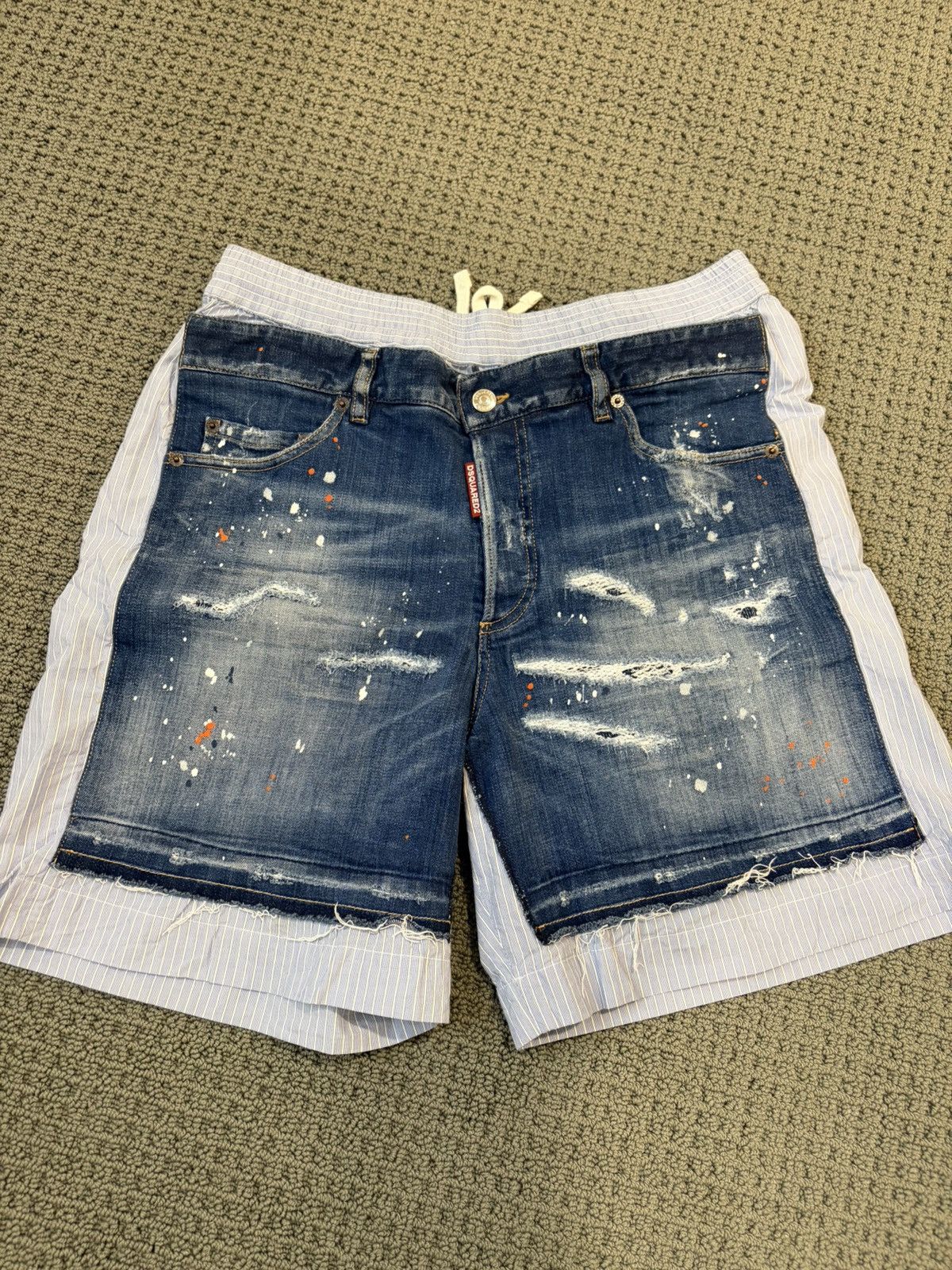 Dsquared2 New $950 Dsquared2 mixed media shorts. 100% authentic Size US 32 / EU 48 - 6 Thumbnail