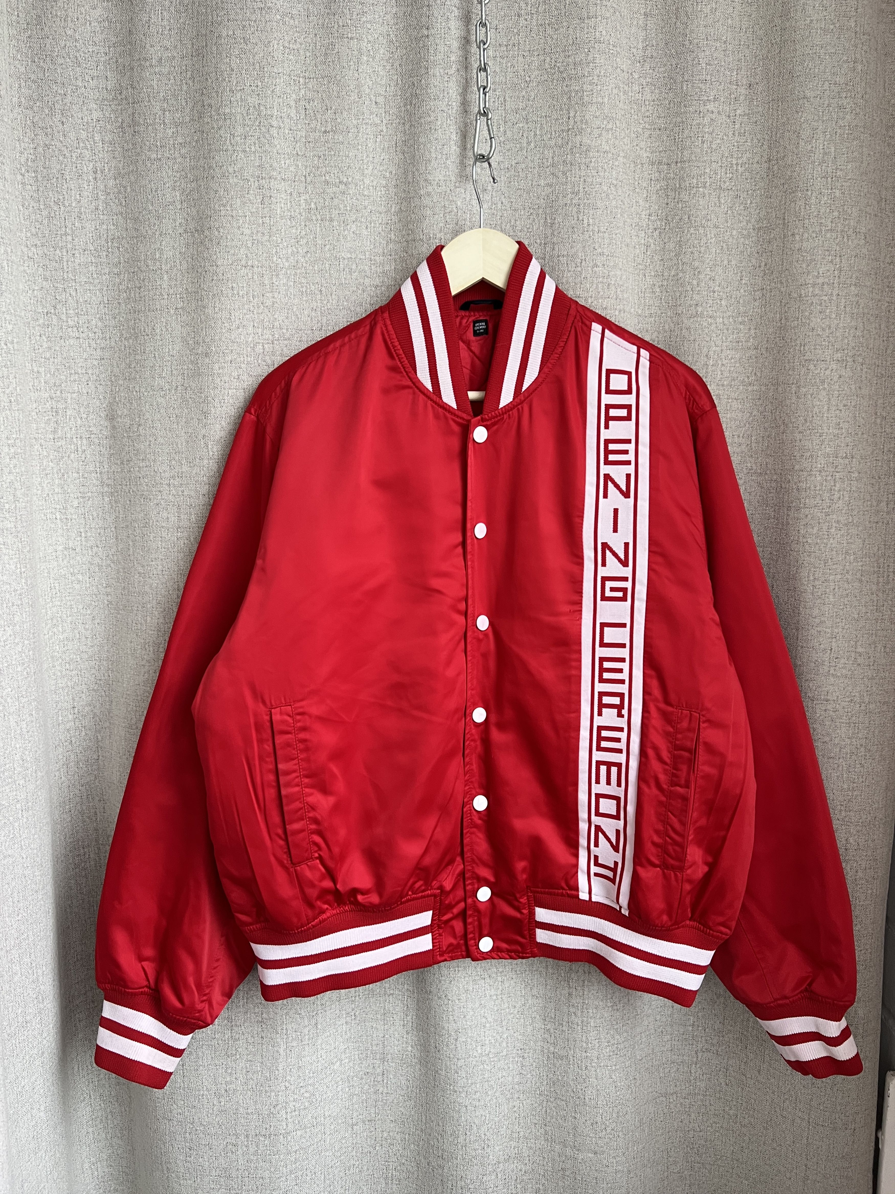 Opening Ceremony Opening Ceremony Red Nylon Bomber Jacket Spell Logo Size US M / EU 48-50 / 2 - 2 Thumbnail