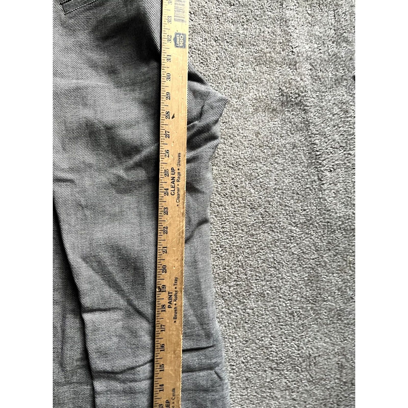 Banana Republic Banana Republic Sloan Straight Pants Size 0 Gray Herringbone Solid Ankle Size 25" / US 0 / IT 36 - 6 Thumbnail