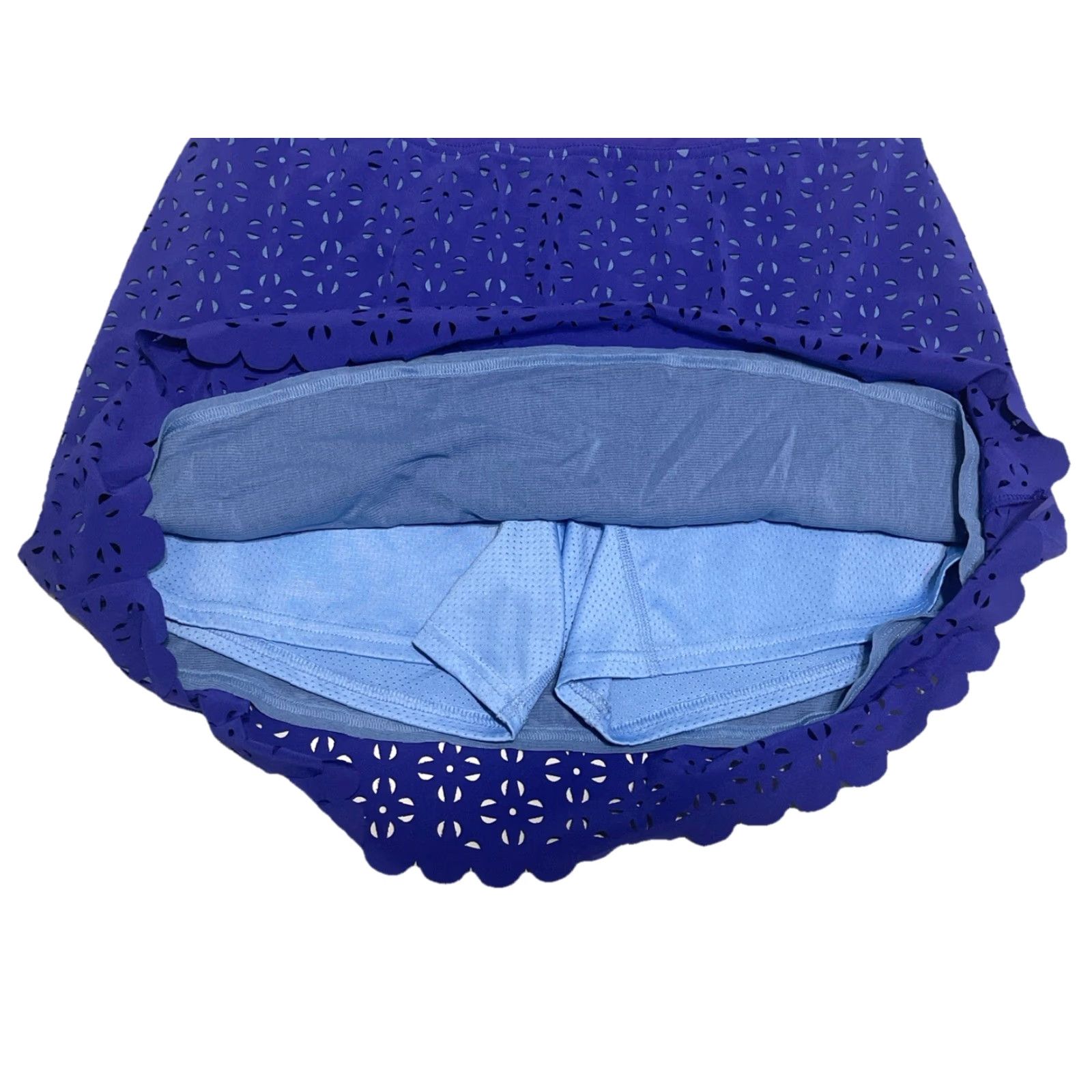 Vintage Title Nine Nimblene Skort Size S Laser Cut Golf Tennis Skirt Size 28" / US 6 / IT 42 - 2 Thumbnail