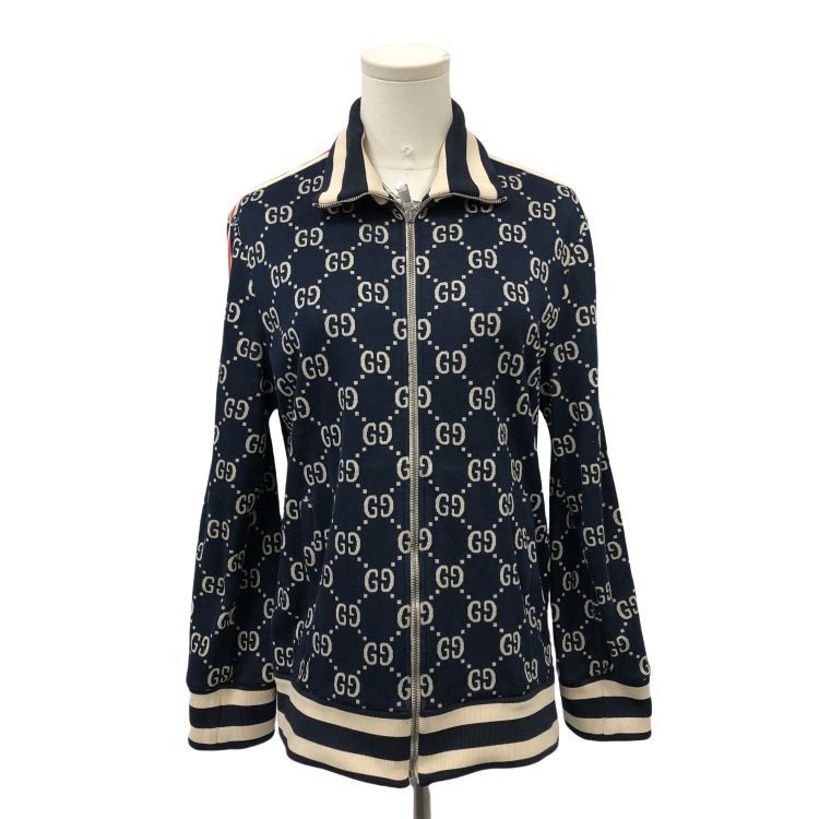 Gucci Gucci GG Monogram Knit Zip-Up Jacket Size M Size US M / EU 48-50 / 2 - 1 Thumbnail