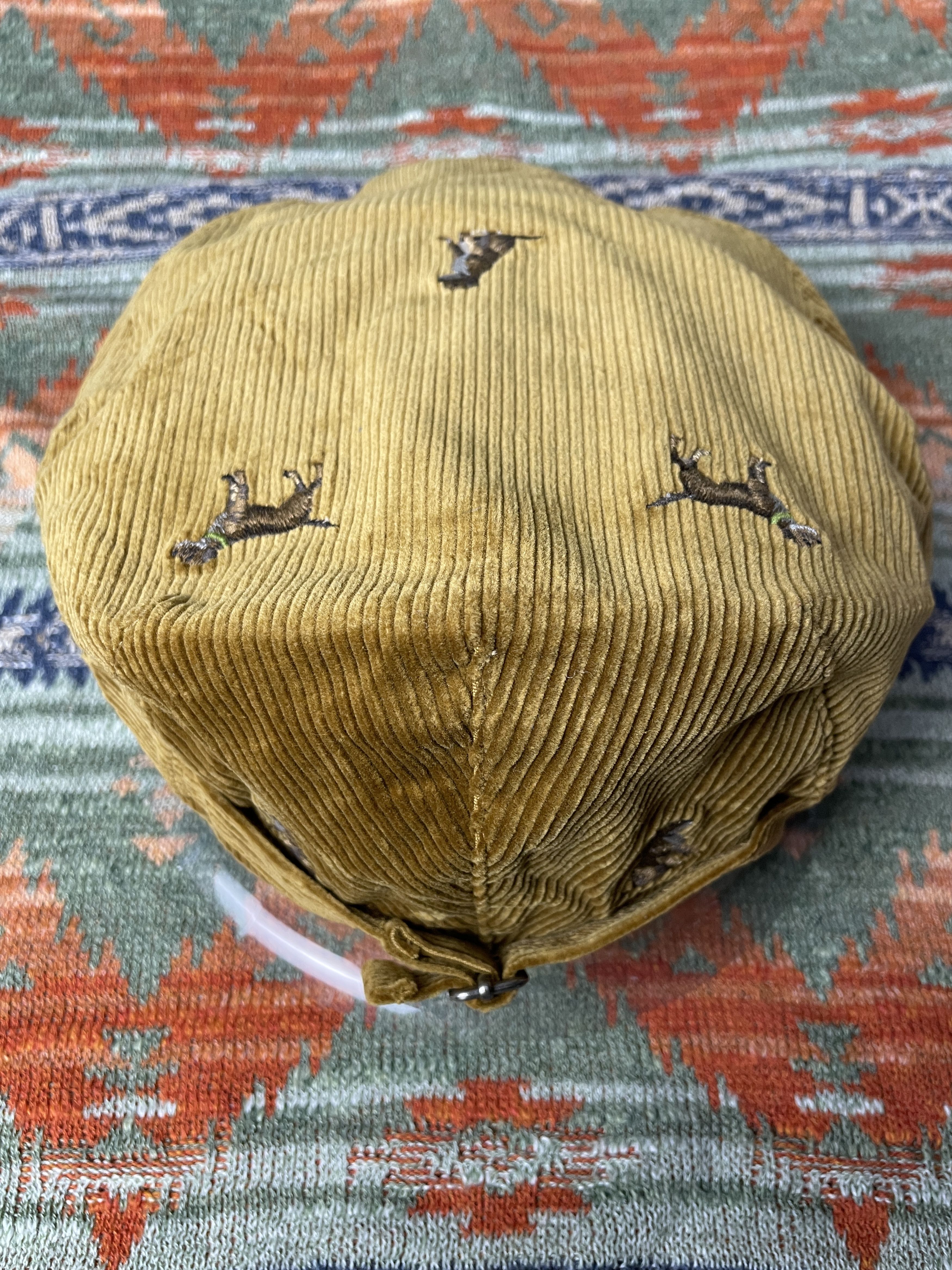 Polo Ralph Lauren Corduroy Flat Cap Beret Hat Peaked Cap