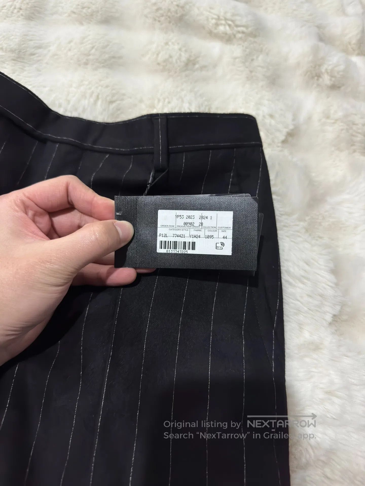 Saint Laurent Paris Saint Laurent Paris Striped Wool Men's Trousers| Size US 28 / EU 44 - 4 Thumbnail