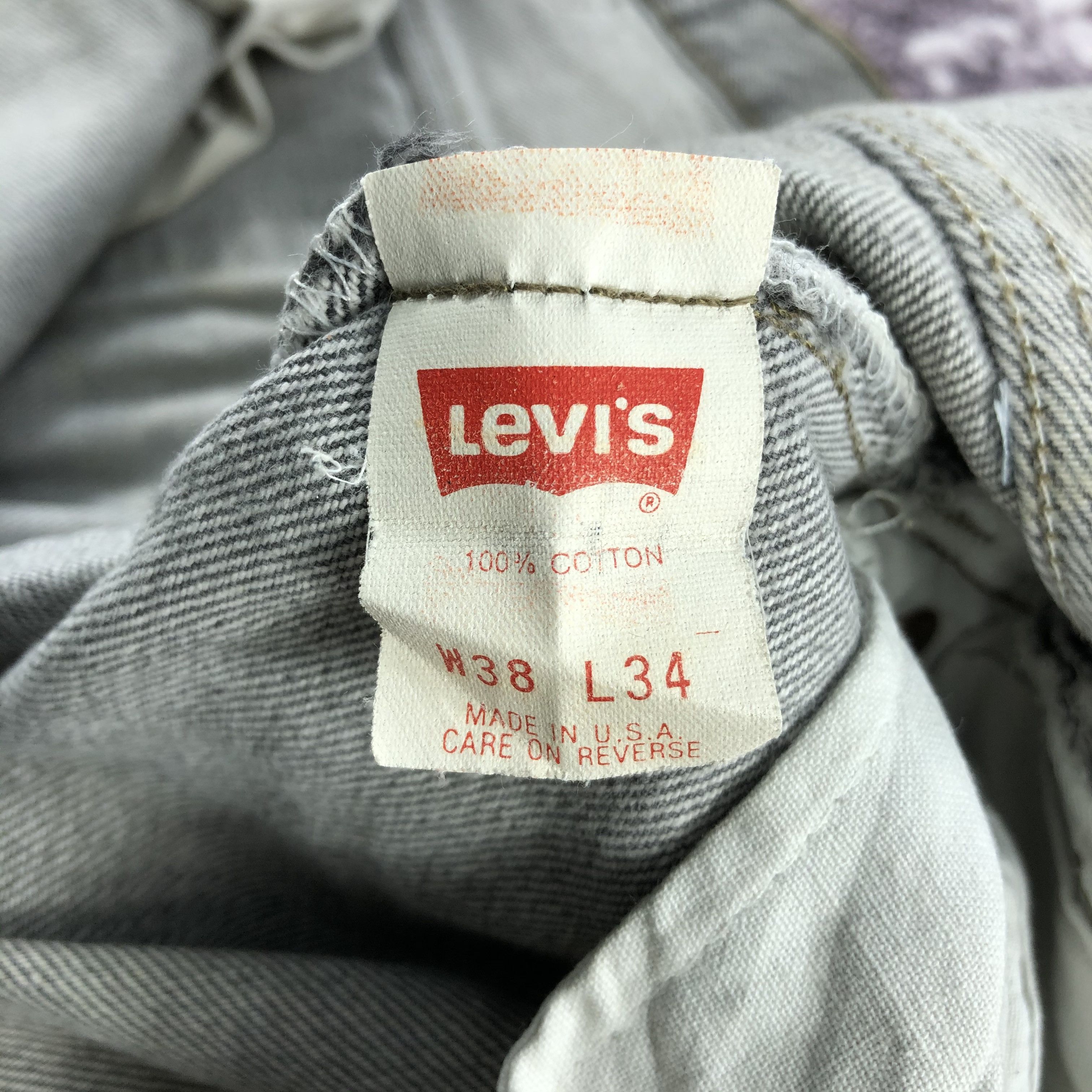 Levi's × Vintage Vintage 90s Faded Black Levis 501 Jeans-JM2382 Size US 38 / EU 54 - 14 Thumbnail