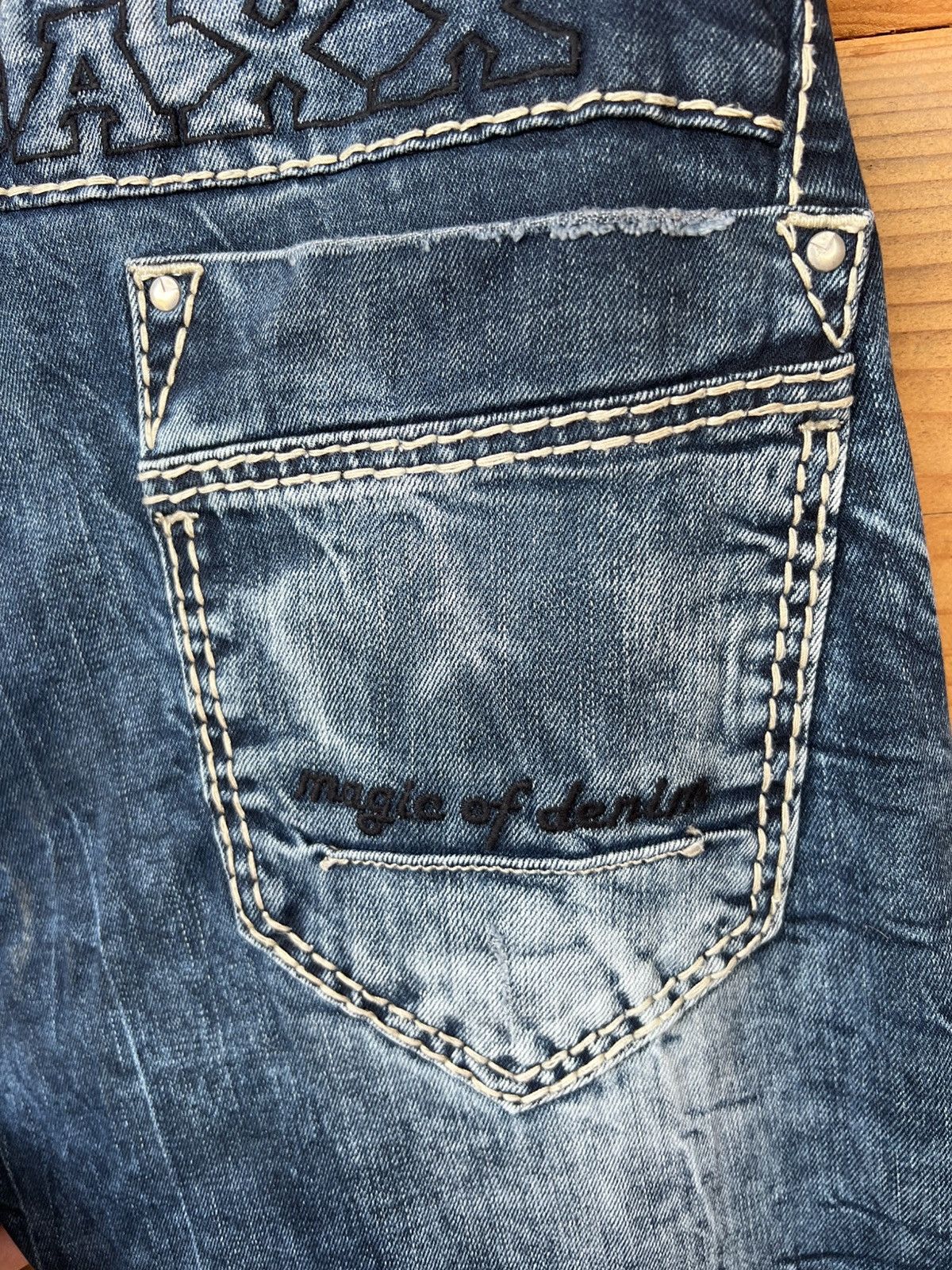 If Six Was Nine AVANT GARDE Y2K DENIM PANTS CIPO & BAXX SLIM FIT DOUBLE KNEE Size US 32 / EU 48 - 11 Thumbnail