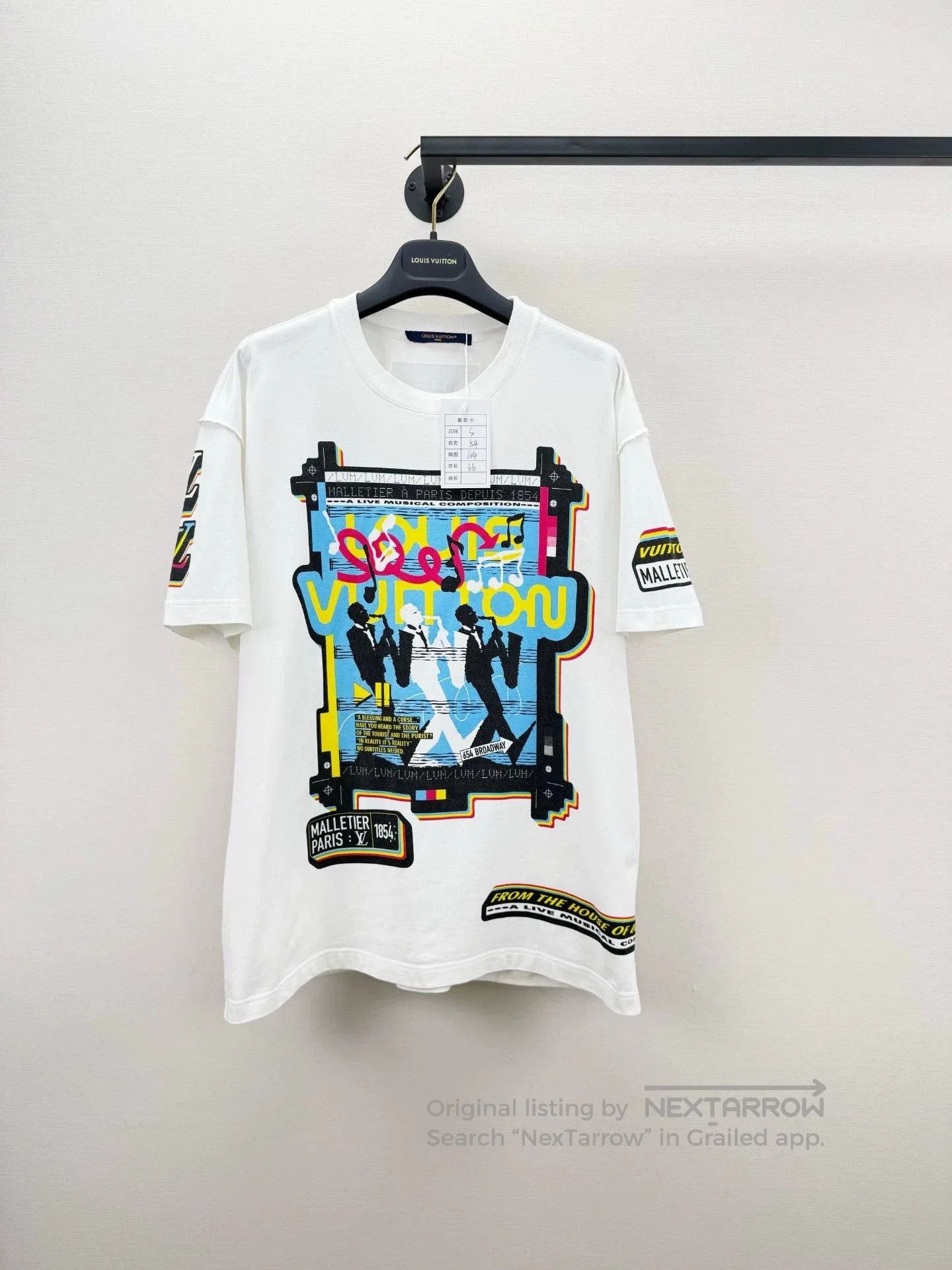 Louis Vuitton 2 RUE DU PONT NEUF BLURRY KNITTED PRINT T-SHIRT