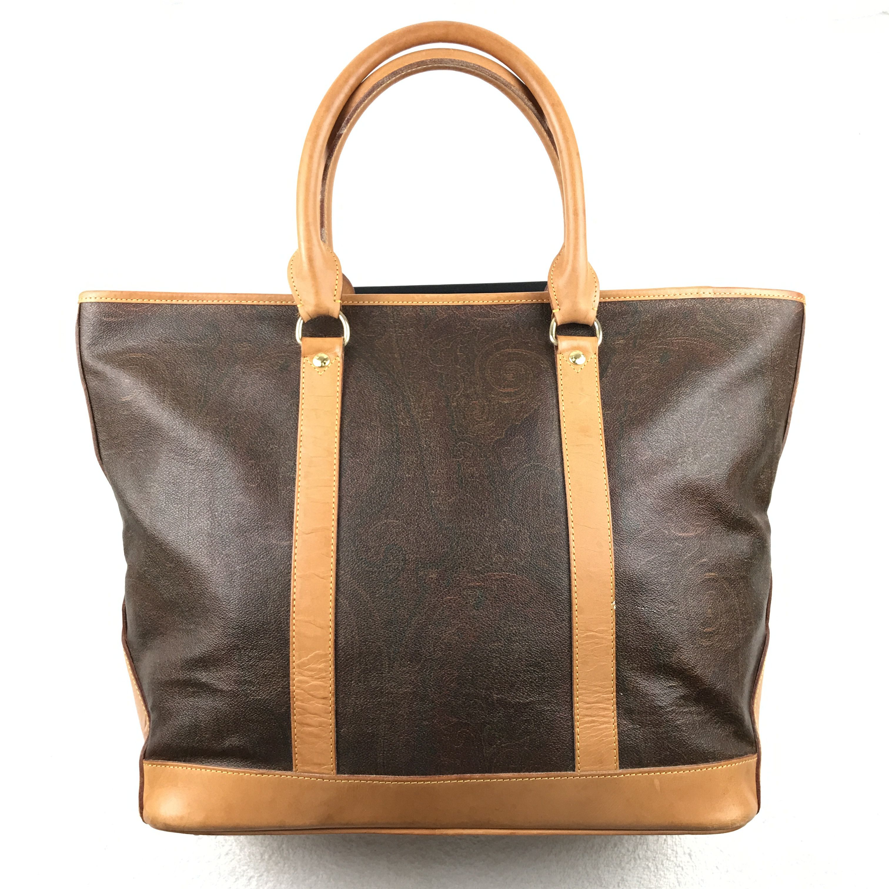 Vintage Etro Milano Paisley Tote Bag