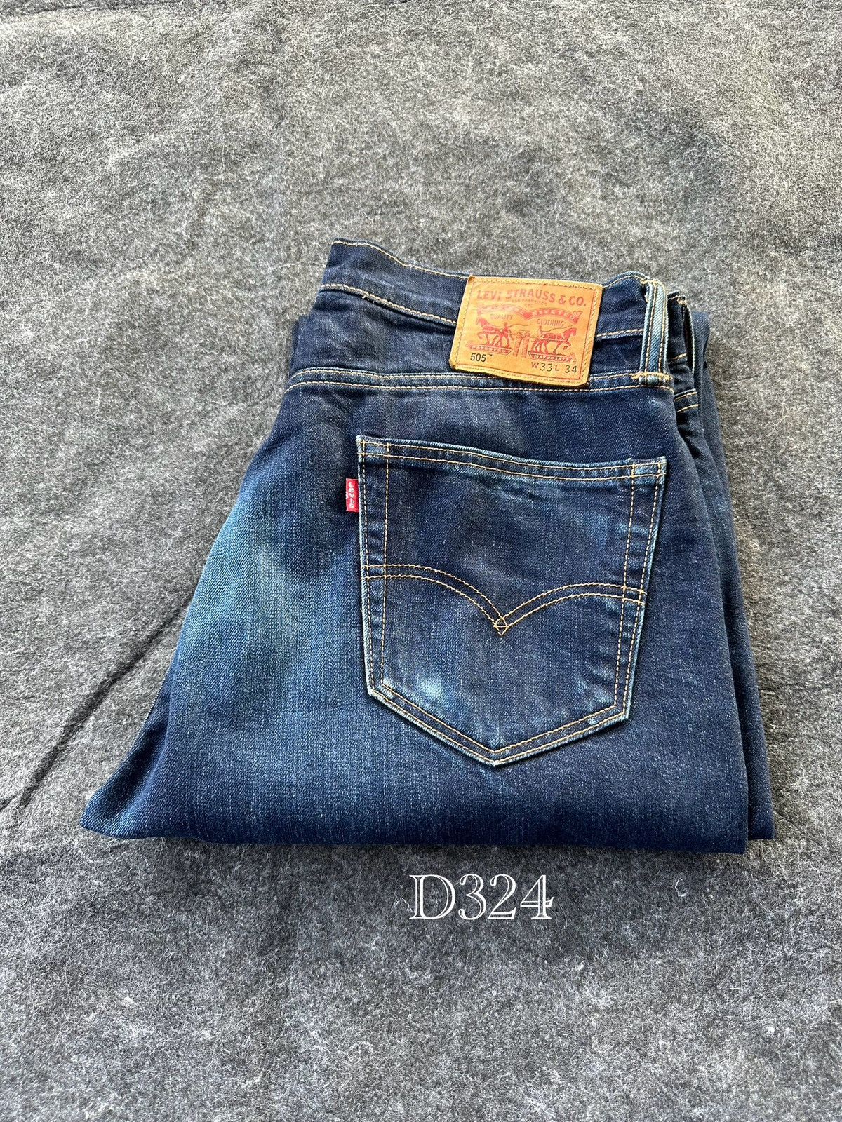 JNCO × Levi's × Levi's Vintage Clothing Vintage Levi’s 505 Baggy Crop Denim D324 Size US 33 - 20 Thumbnail