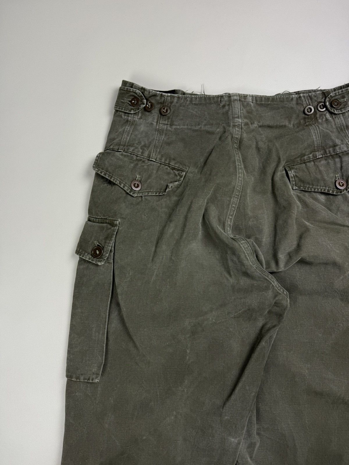 Vintage 950s Belgian Army A.M. Seynaeve Cargo Trousers Pants Size US 30 / EU 46 - 23 Thumbnail