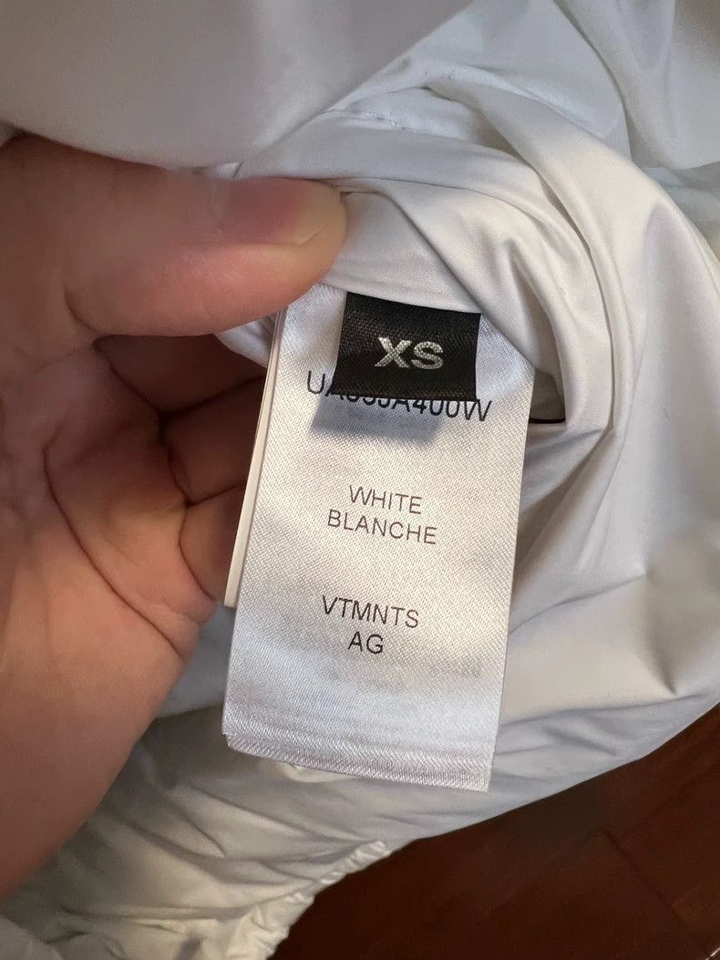 Vetements Vetements White down jacket size xs Size US XS / EU 42 / 0 - 5 Thumbnail