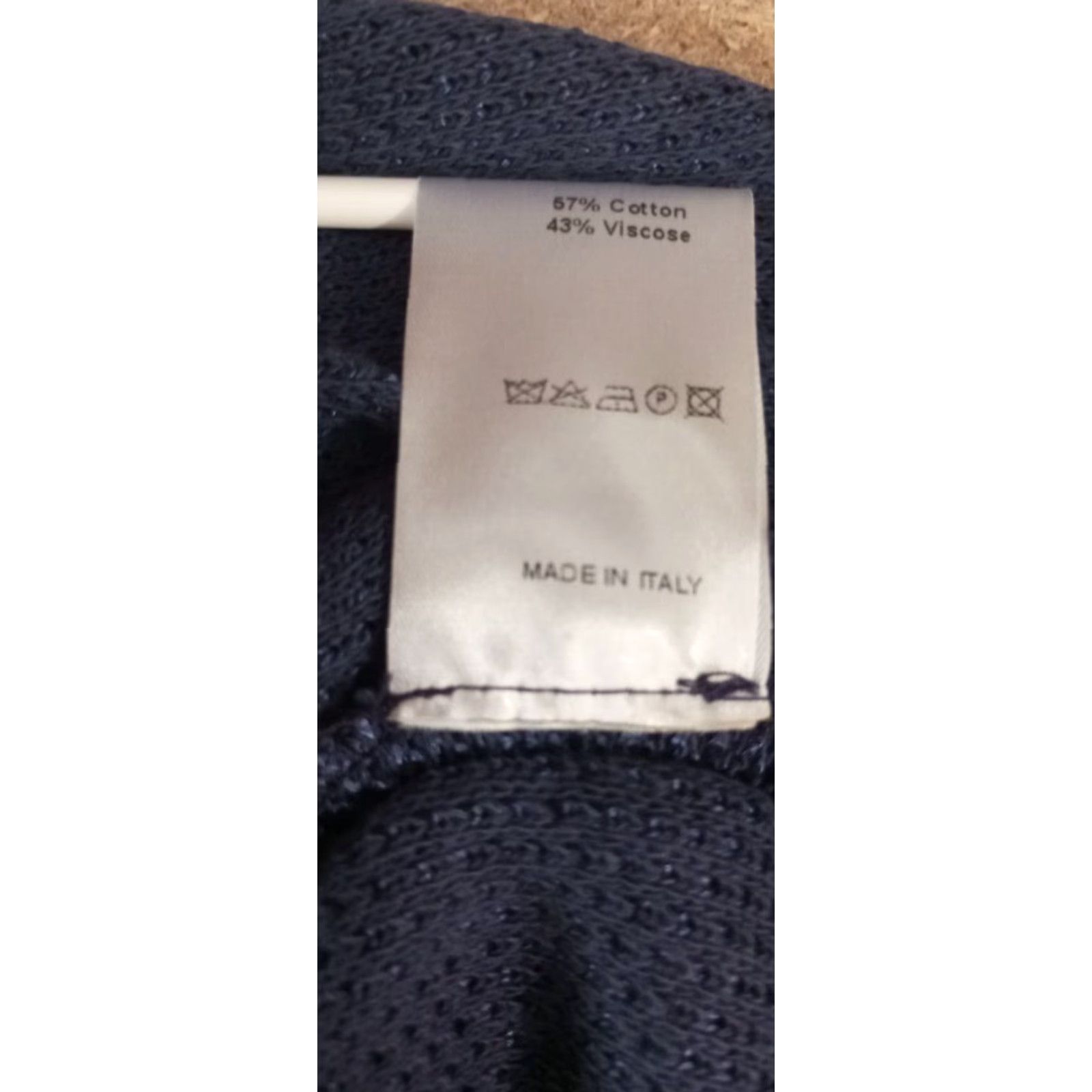 Harris Wharf London Harris Wharf London Coat Lightweight Knit Women's Long Sleeve Blue Embroidered Solid Regular Size 46 Overcoat Autumn Spring Size L / US 10 / IT 46 - 6 Thumbnail