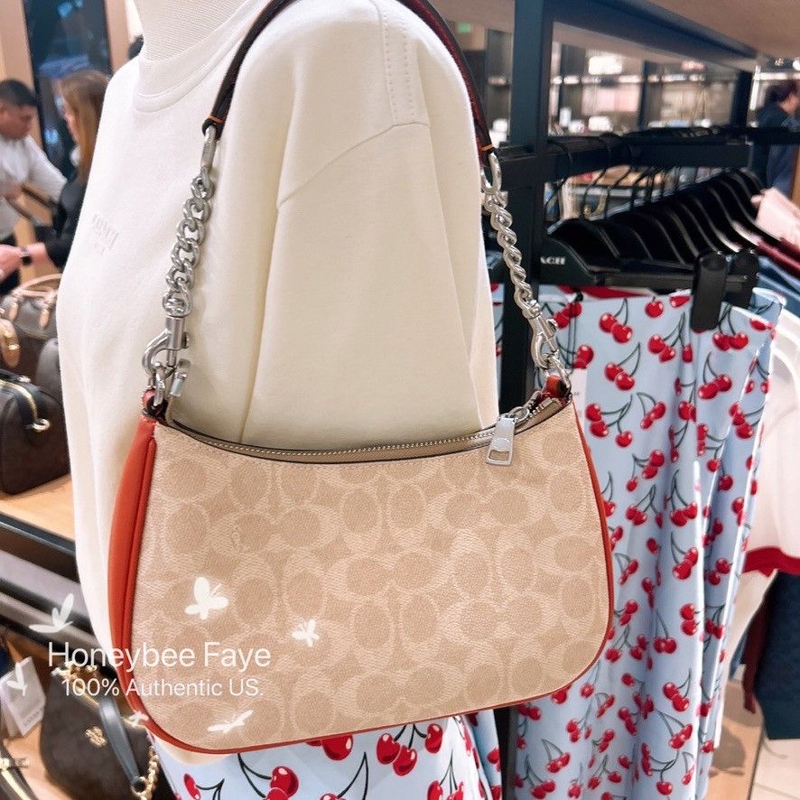 Coach Teri Shoulder Bag In Signature Canvas CV933 Size ONE SIZE - 3 Thumbnail
